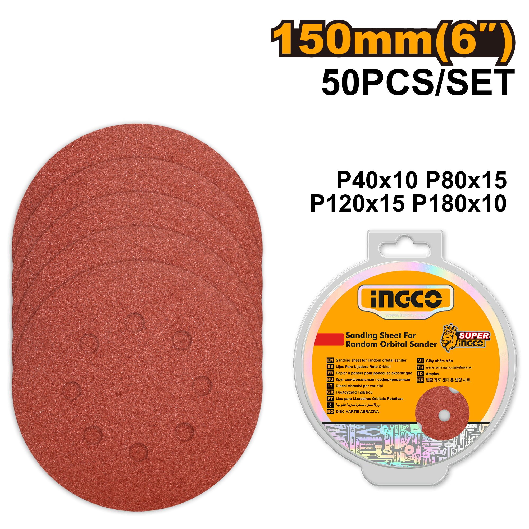Smirghel 150mm Set 50buc