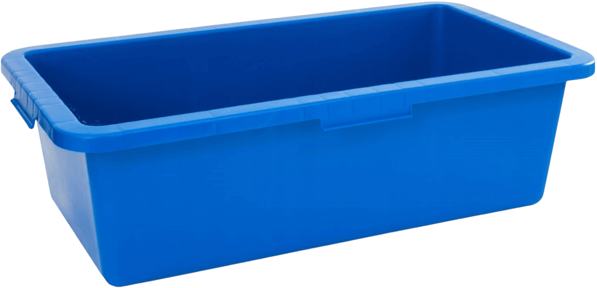 Vas de Plastic Dreptunghiular 80L Albastru
