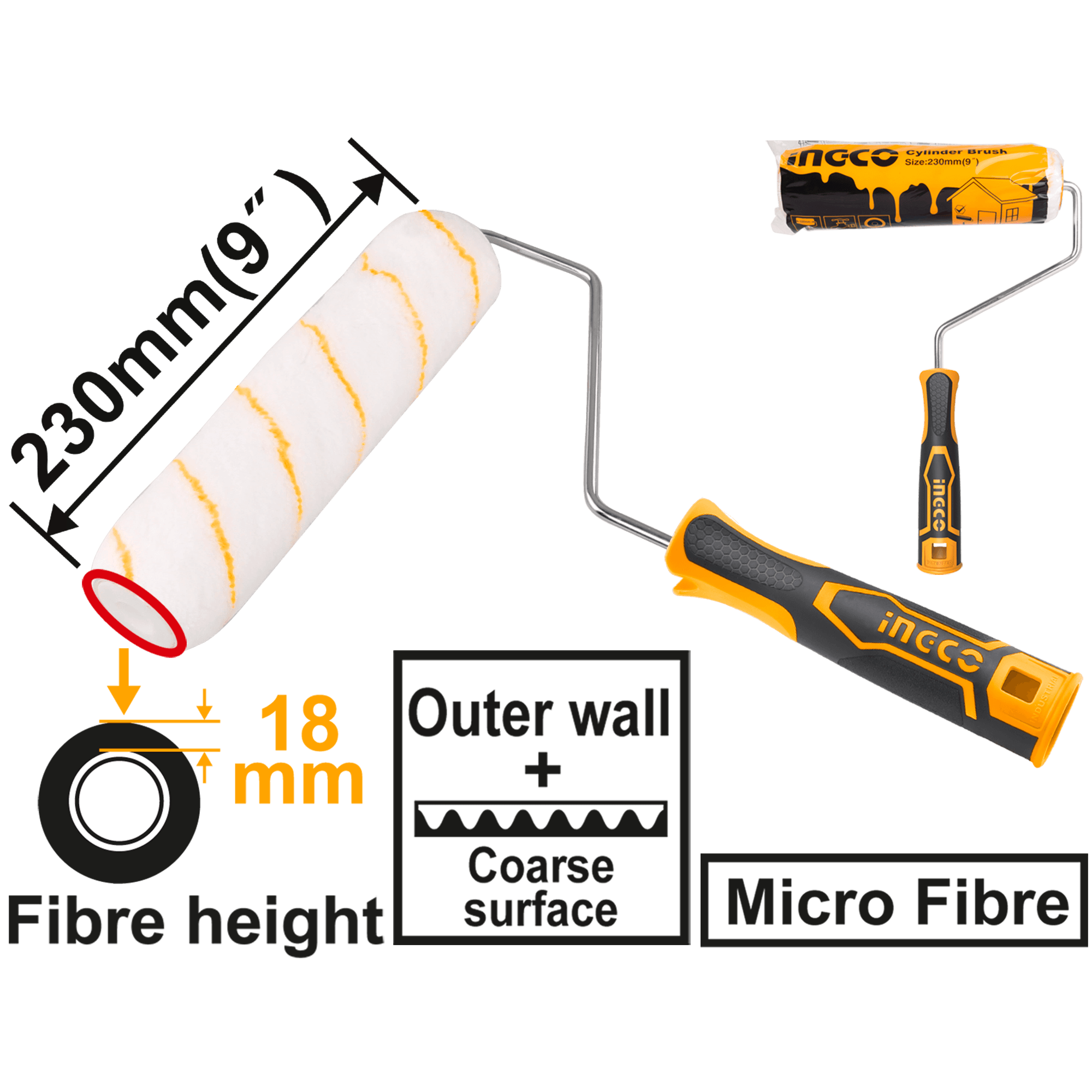 Trafalet 230mm Fibra 18mm pentru Exterior