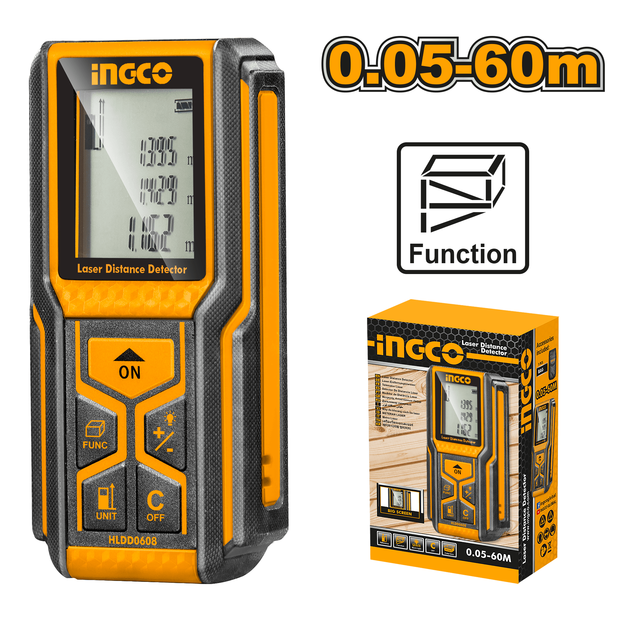 Aparat de Masura Distanta cu Laser 60m