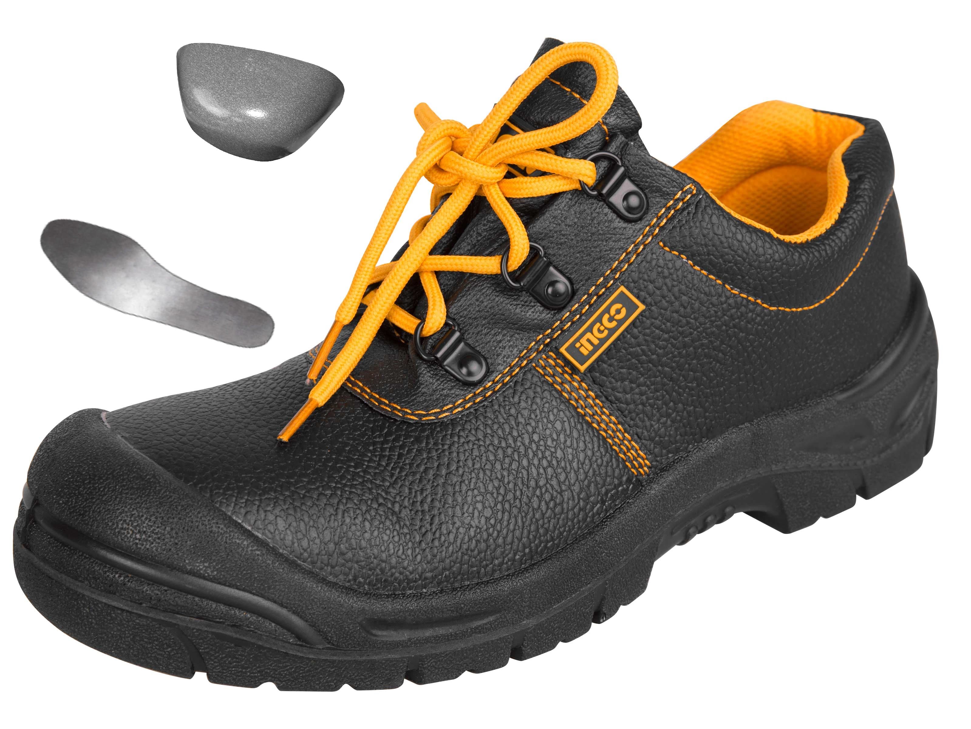 Pantofi de Protectie Negri cu Talpa si Varf de Metal