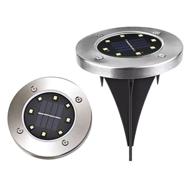 Lampa Solara cu 8 Leduri si Montaj in Sol