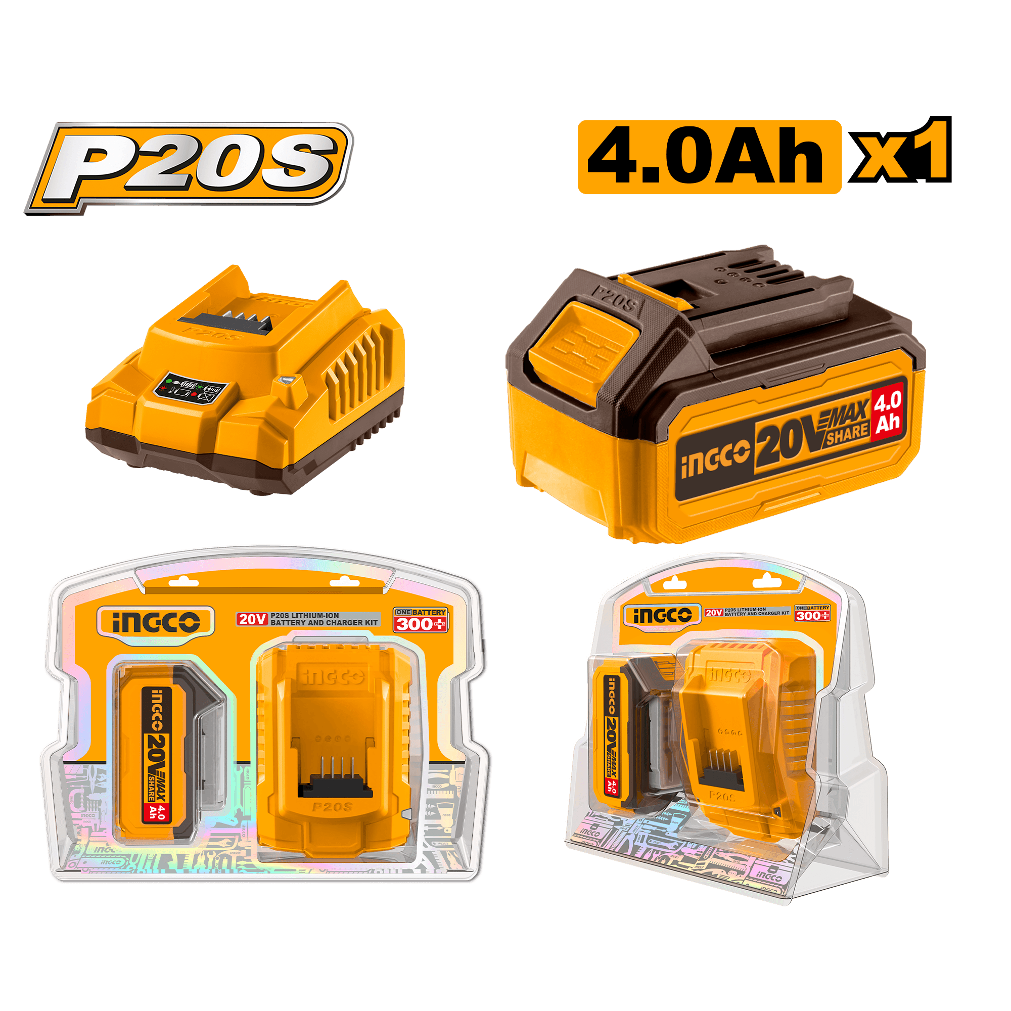Baterie (Acumulator) 20V 4 Ah cu Incarcator