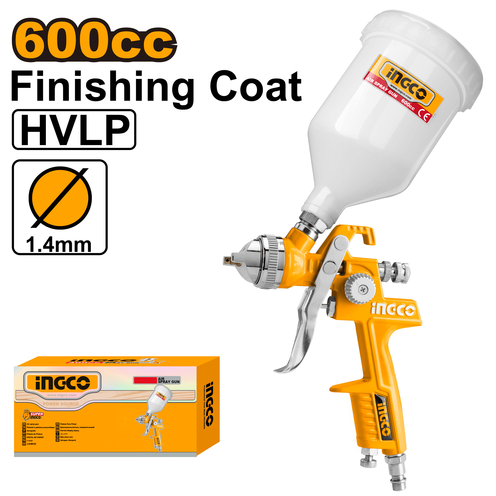 Pistol Vopsit cu Vas Superior 600cc