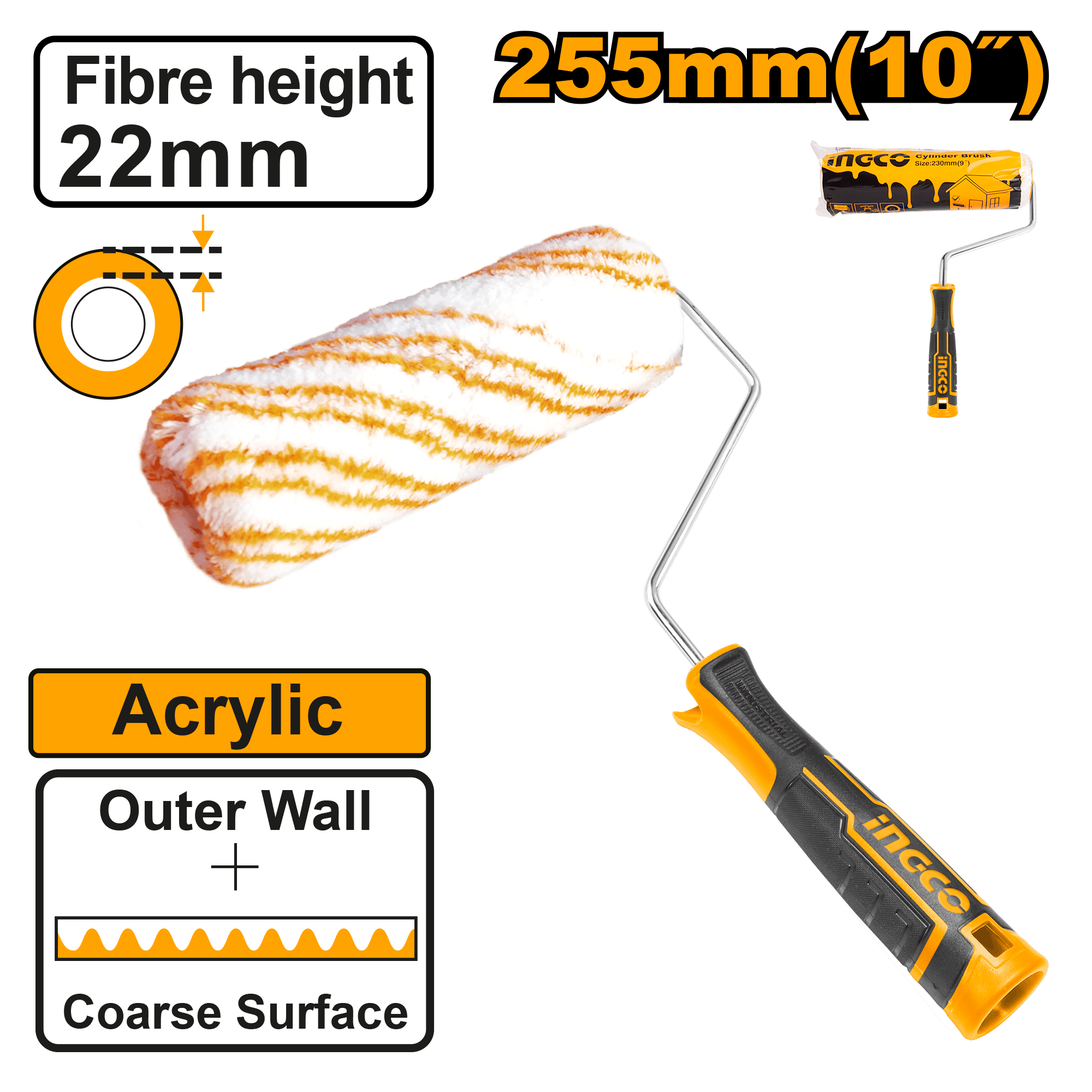 Trafalet 255mm Fibra 22mm pentru Exterior