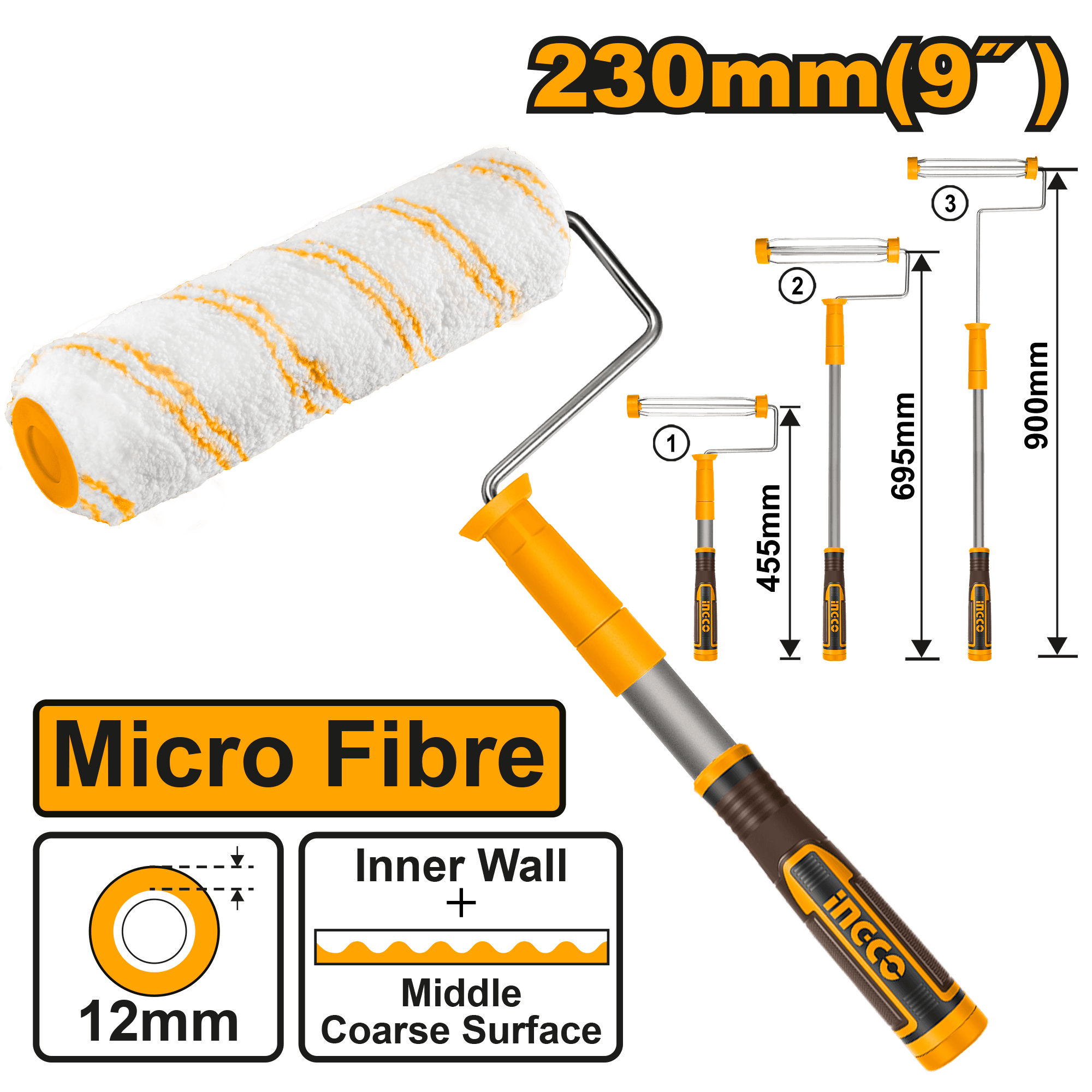 Trafalet cu Maner Extensibil 230mm pentru Interior