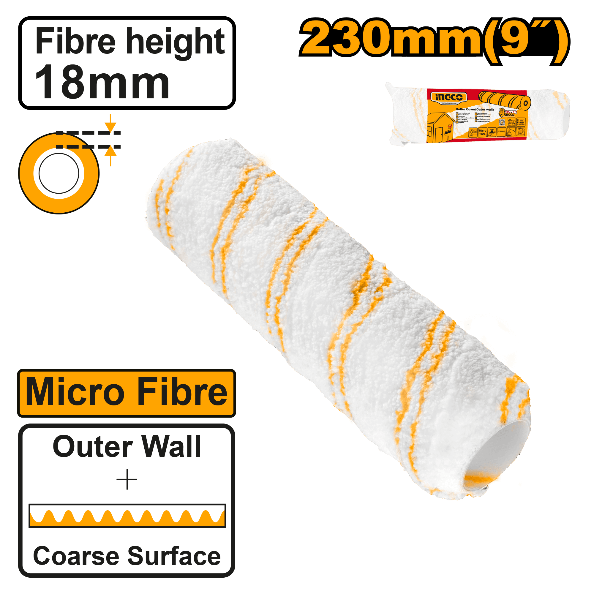 Rezerva Trafalet 230mm Fibra 18mm pentru Exterior