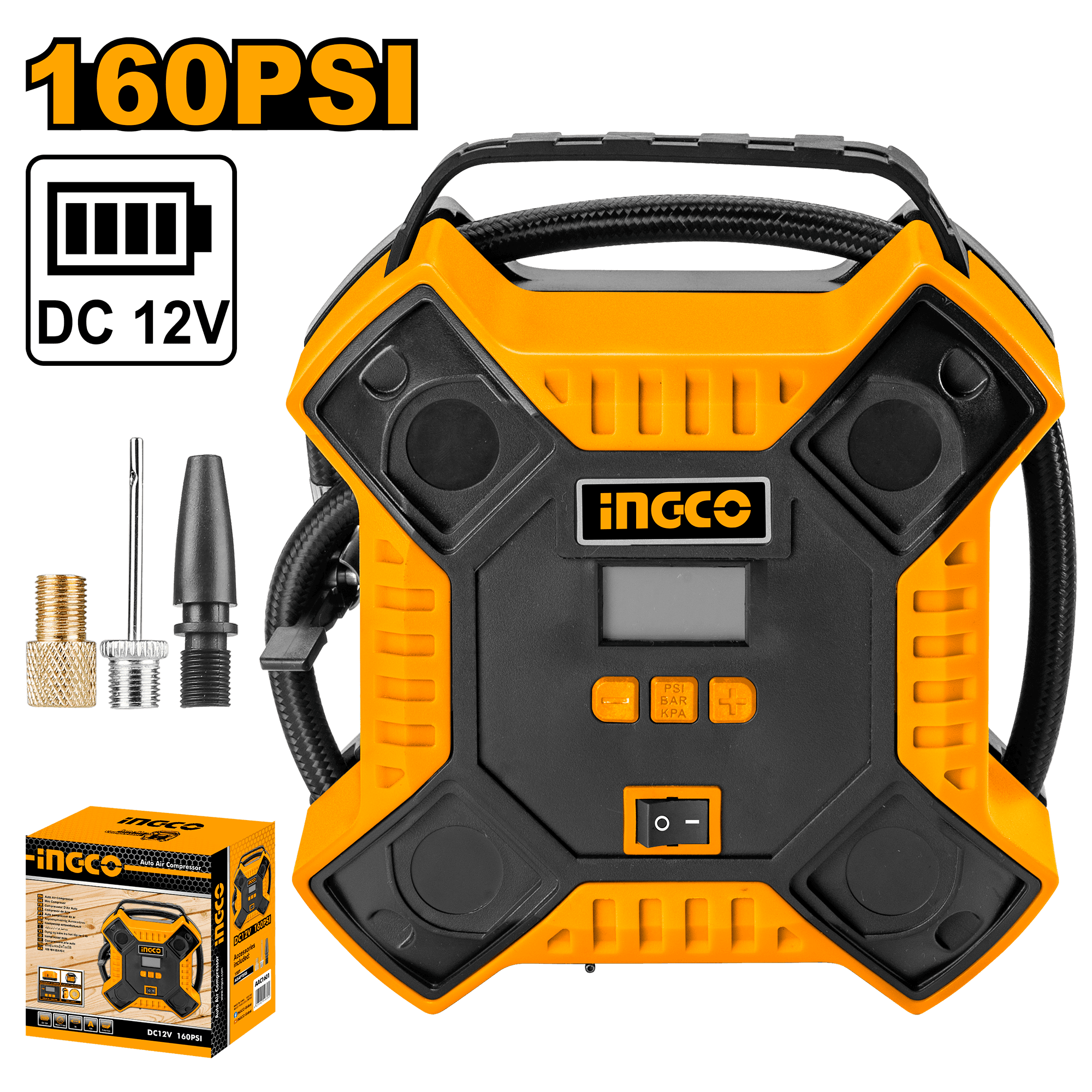 Compresor Auto 12V Profi + Accesorii
