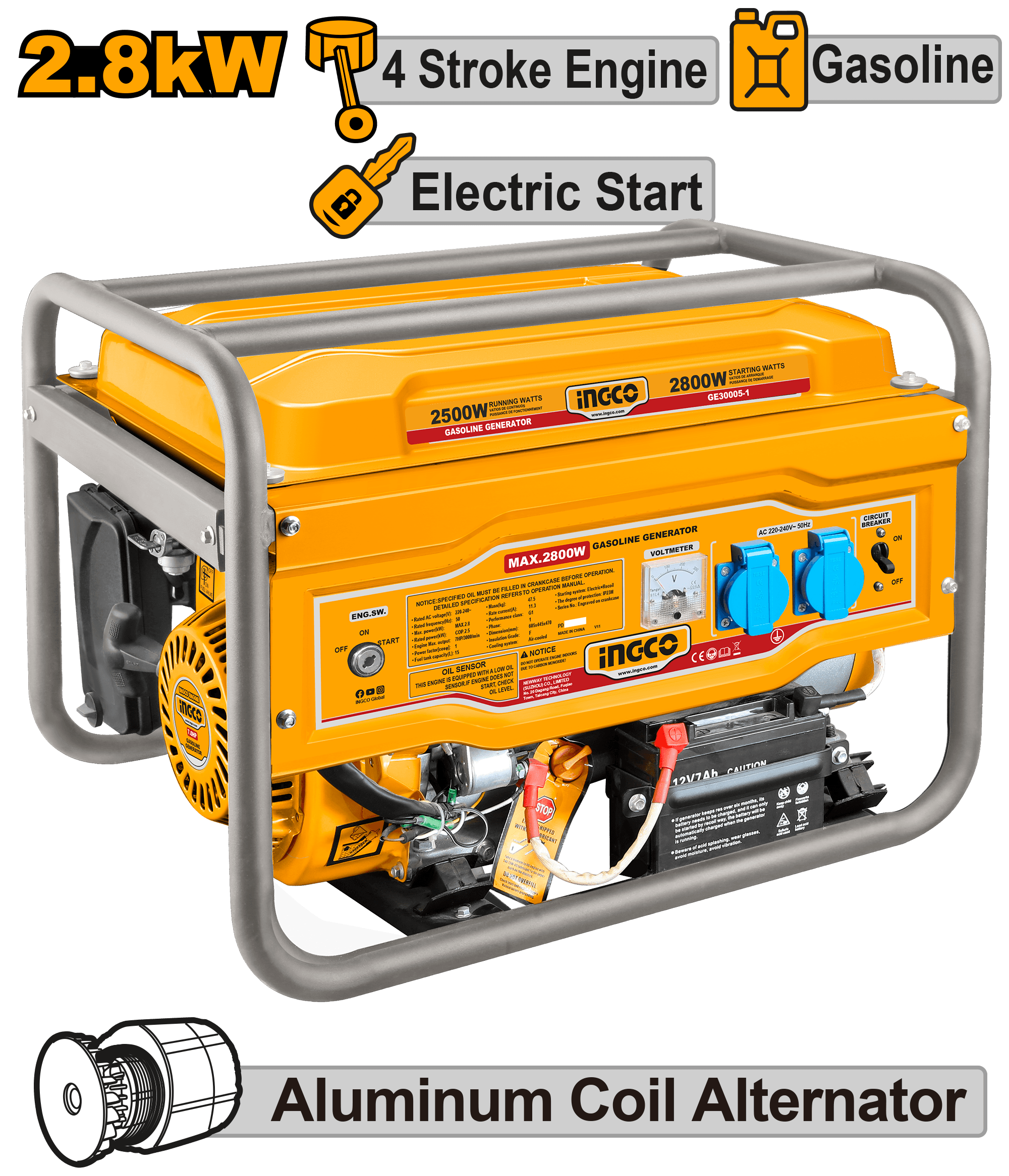 Generator Electric 2,8KW cu Pornire Automata