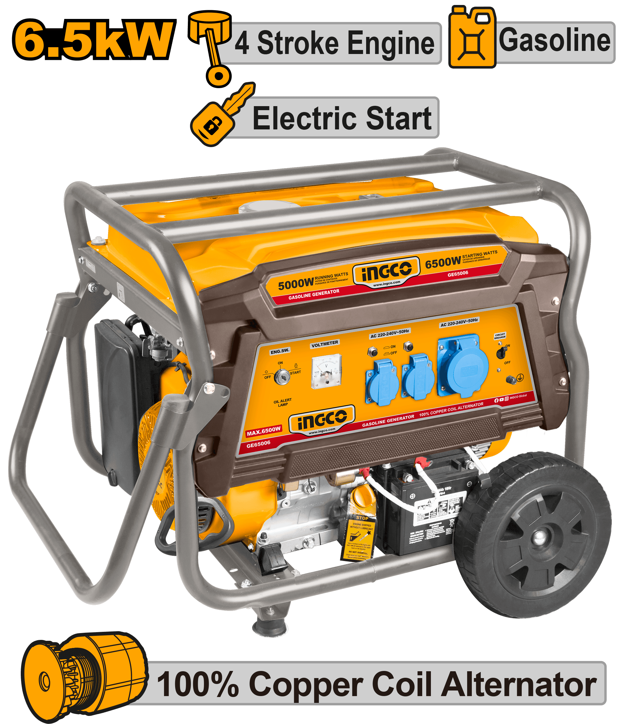 Generator pe Benzina in 4 Timpi 6.5KW