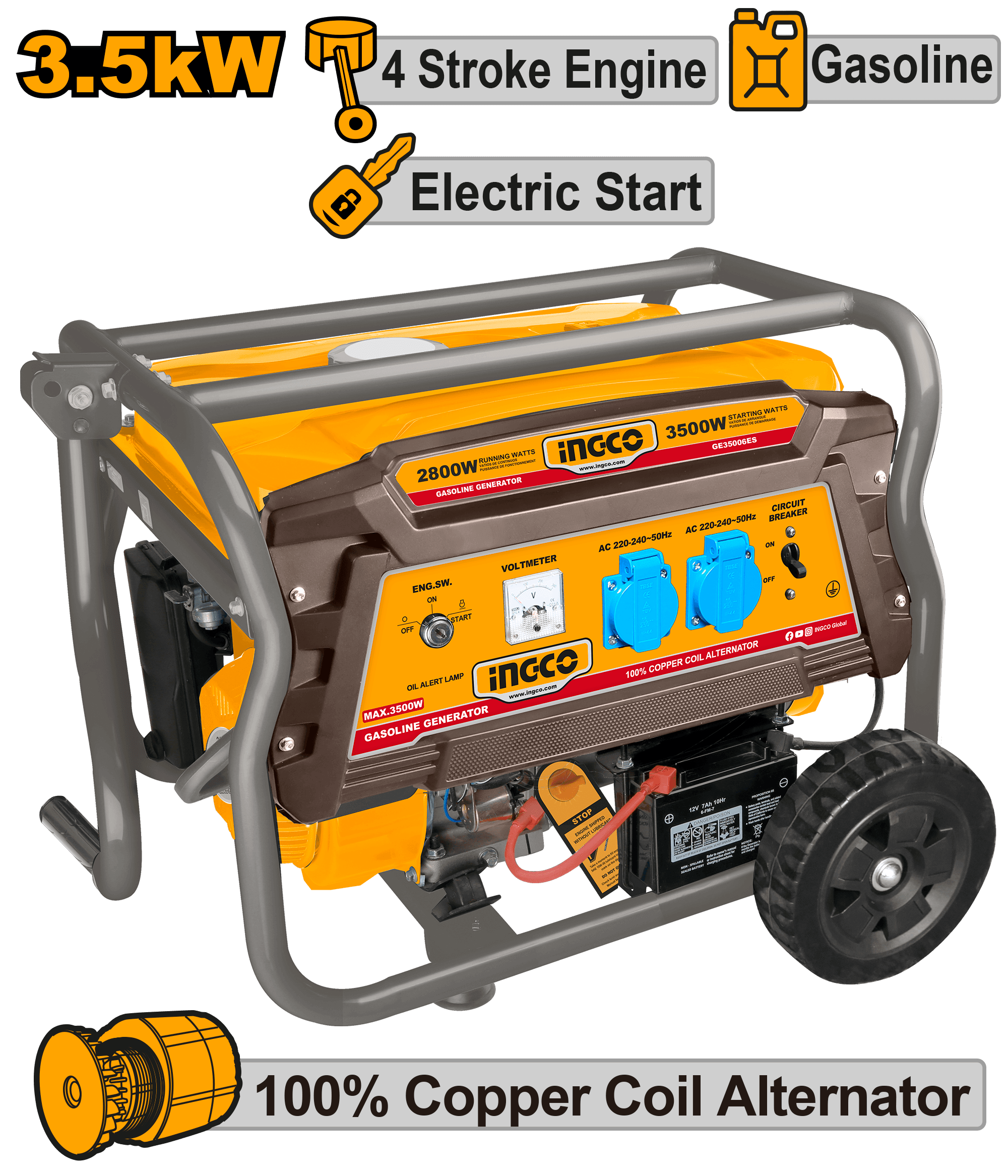 Generator 3.5KW motor 4T