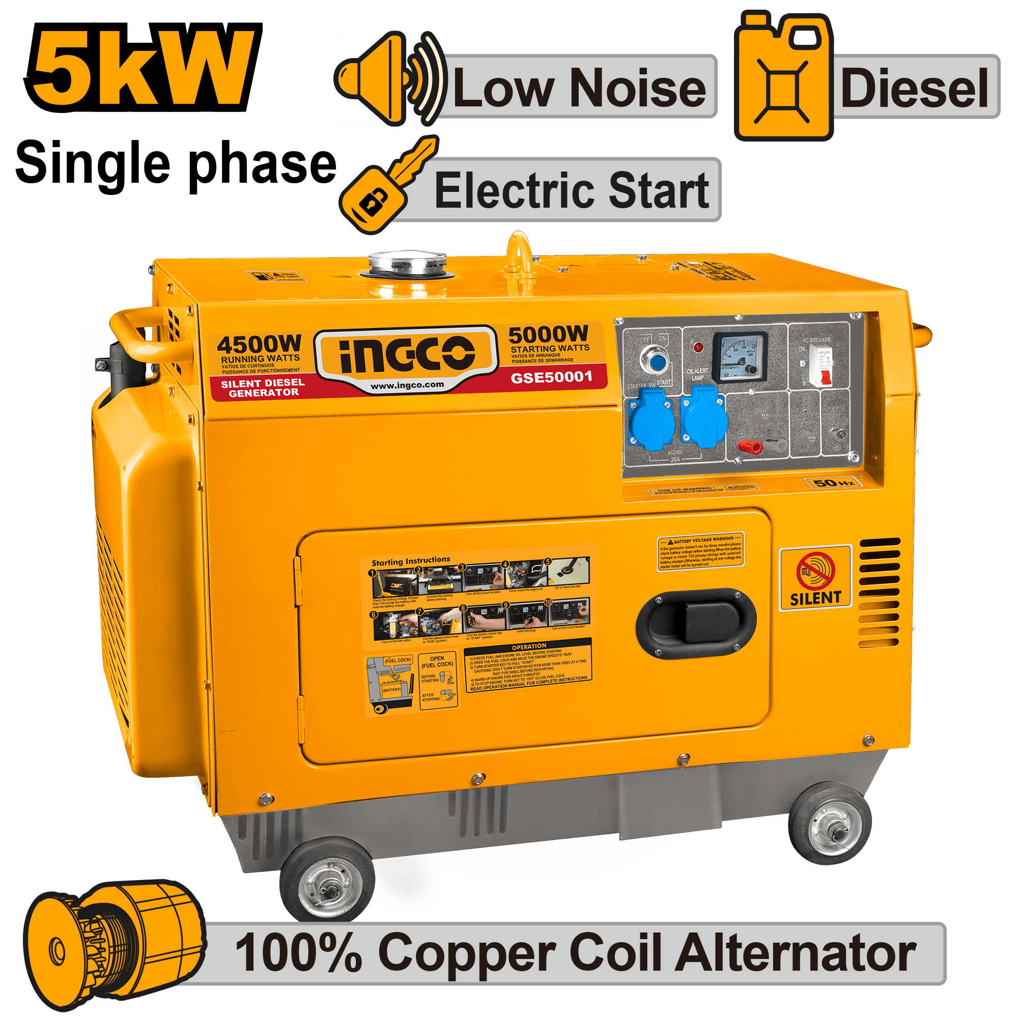 Generator 5KW silent Diesel