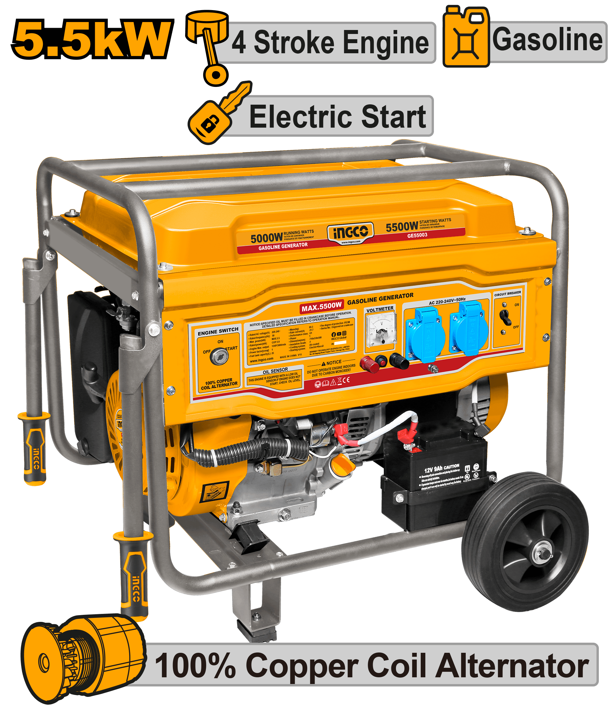 Generator 5.5KW motor 4T