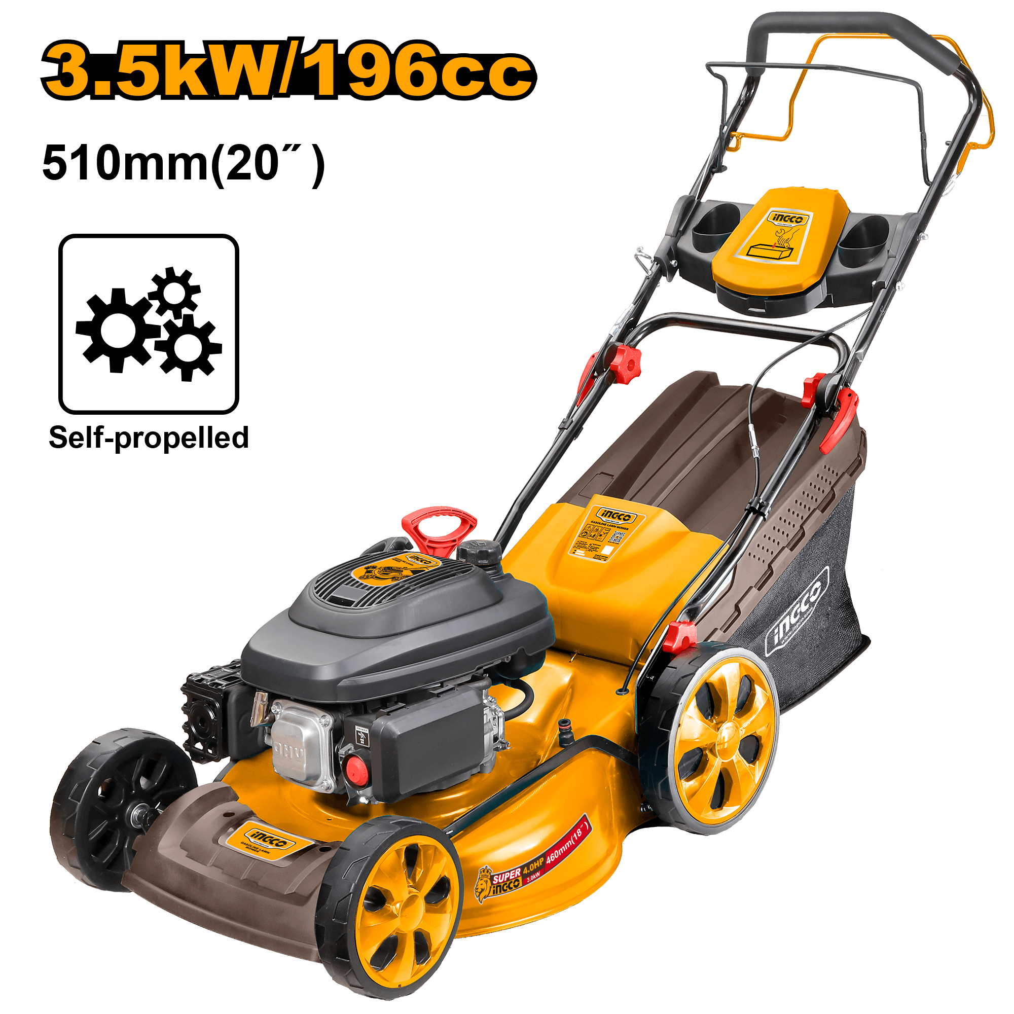 Masina de Tuns Iarba cu Tractiune Profesionala 4.8Hp