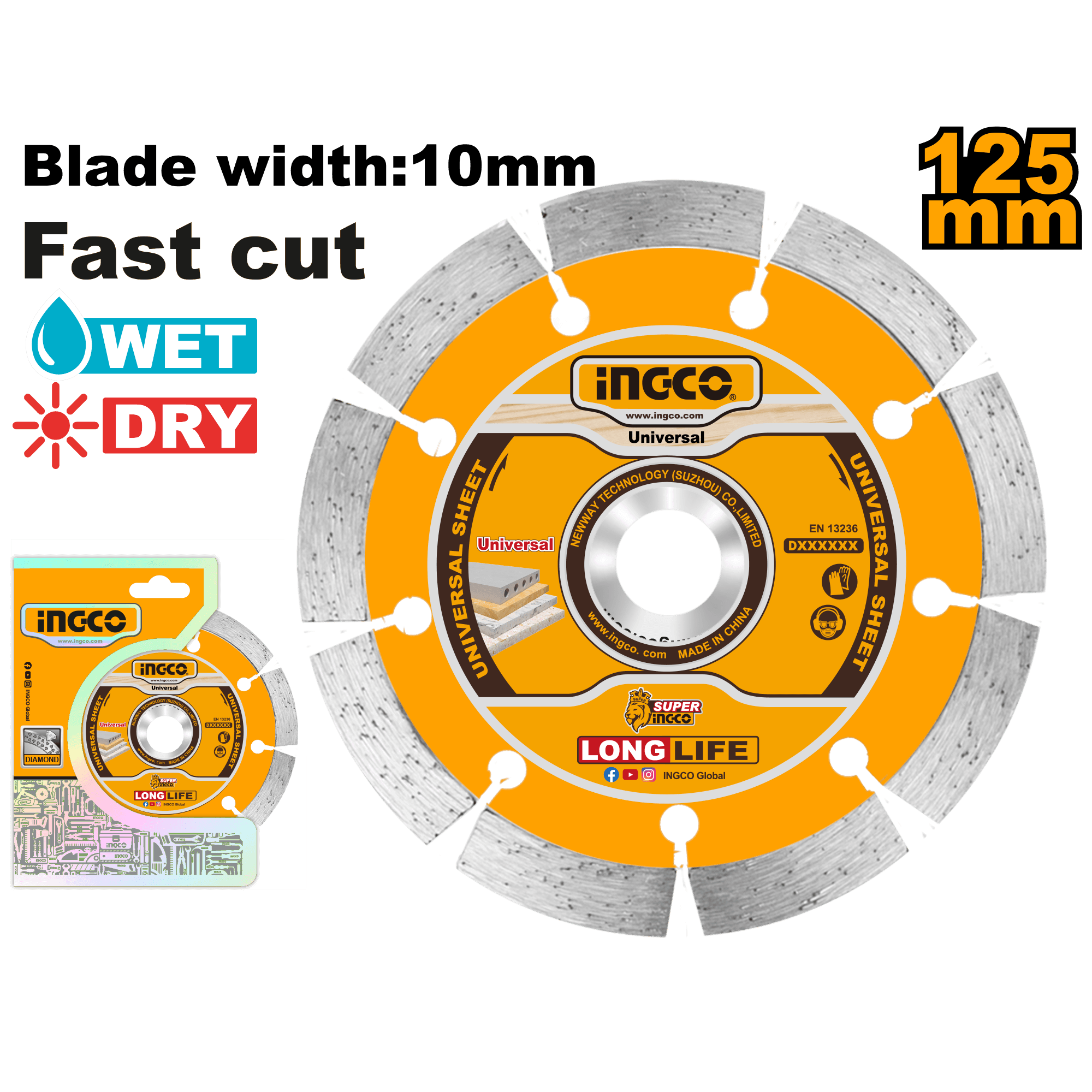 Disc Diamantat Segmentat Grosime 7.5mm