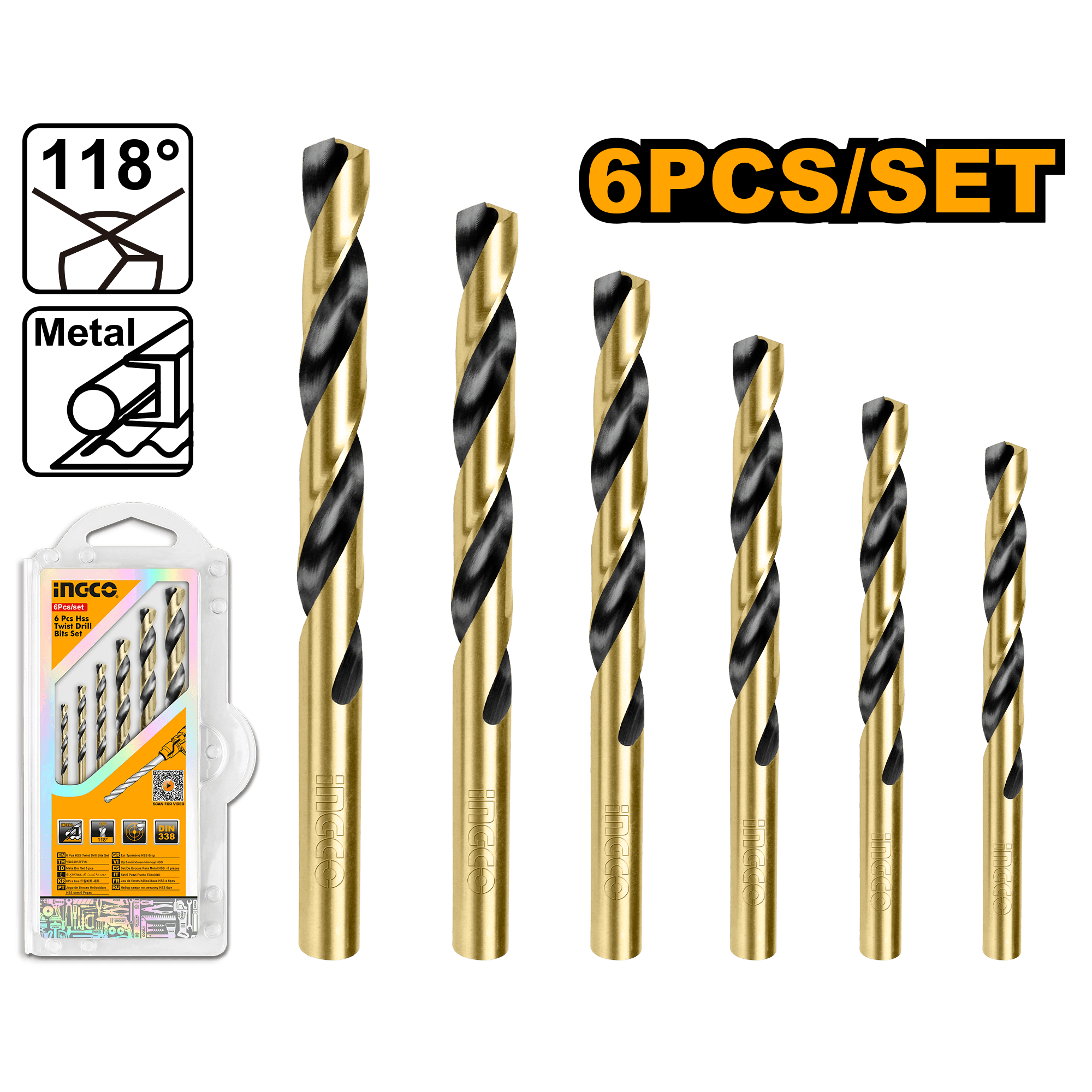 Set de Burghie HSS Metal 6buc