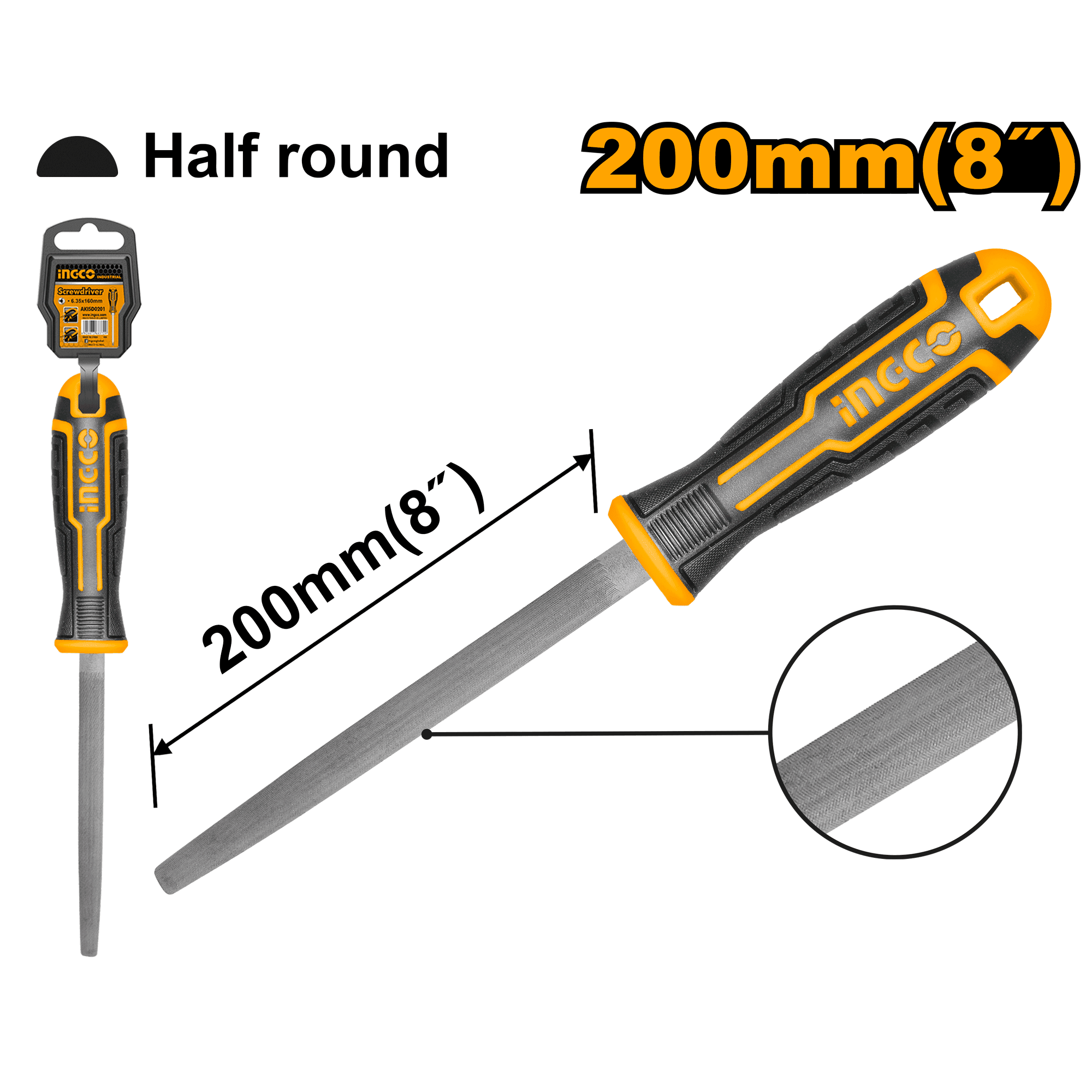 Pila Semirotunda+Maner pentru Metal