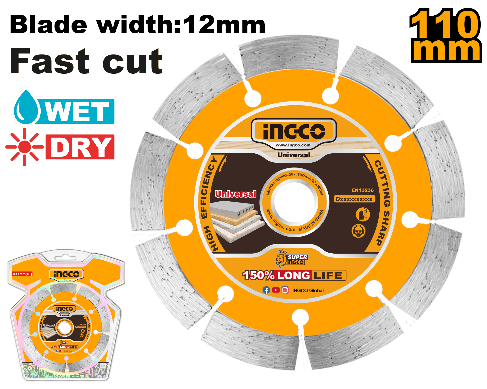 Disc Diamantat cu Caneluri pentru Freza 3000W