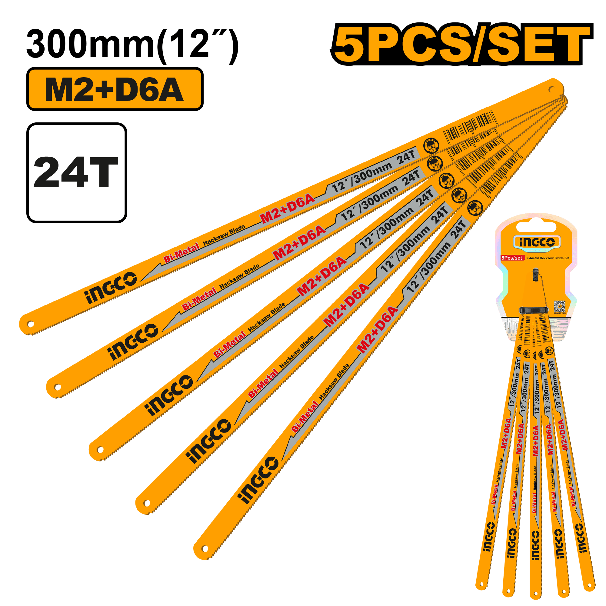 Set 5 panze de bomfaier pentru metal
