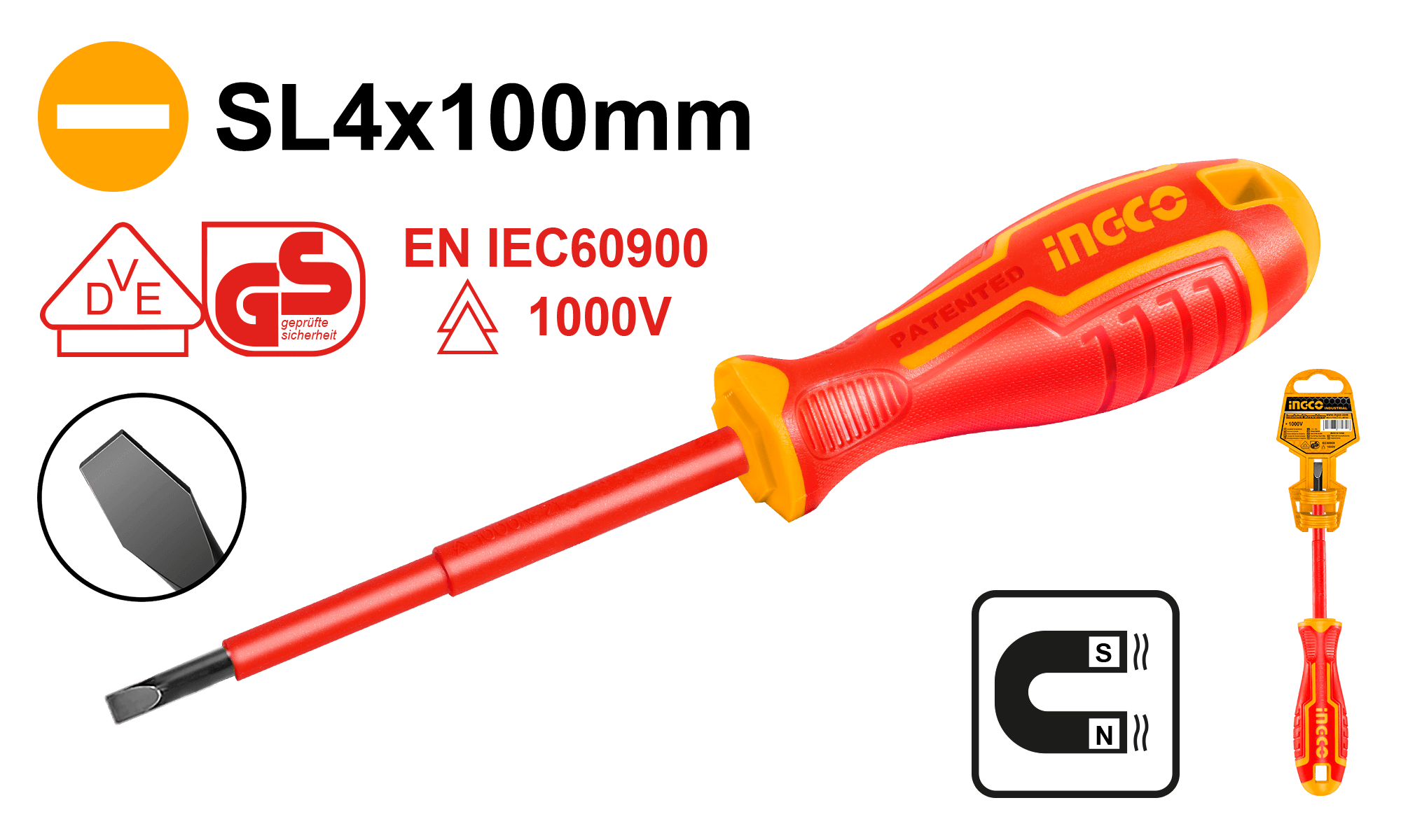 Surubelnita de Electrician 1000V SL 4.0