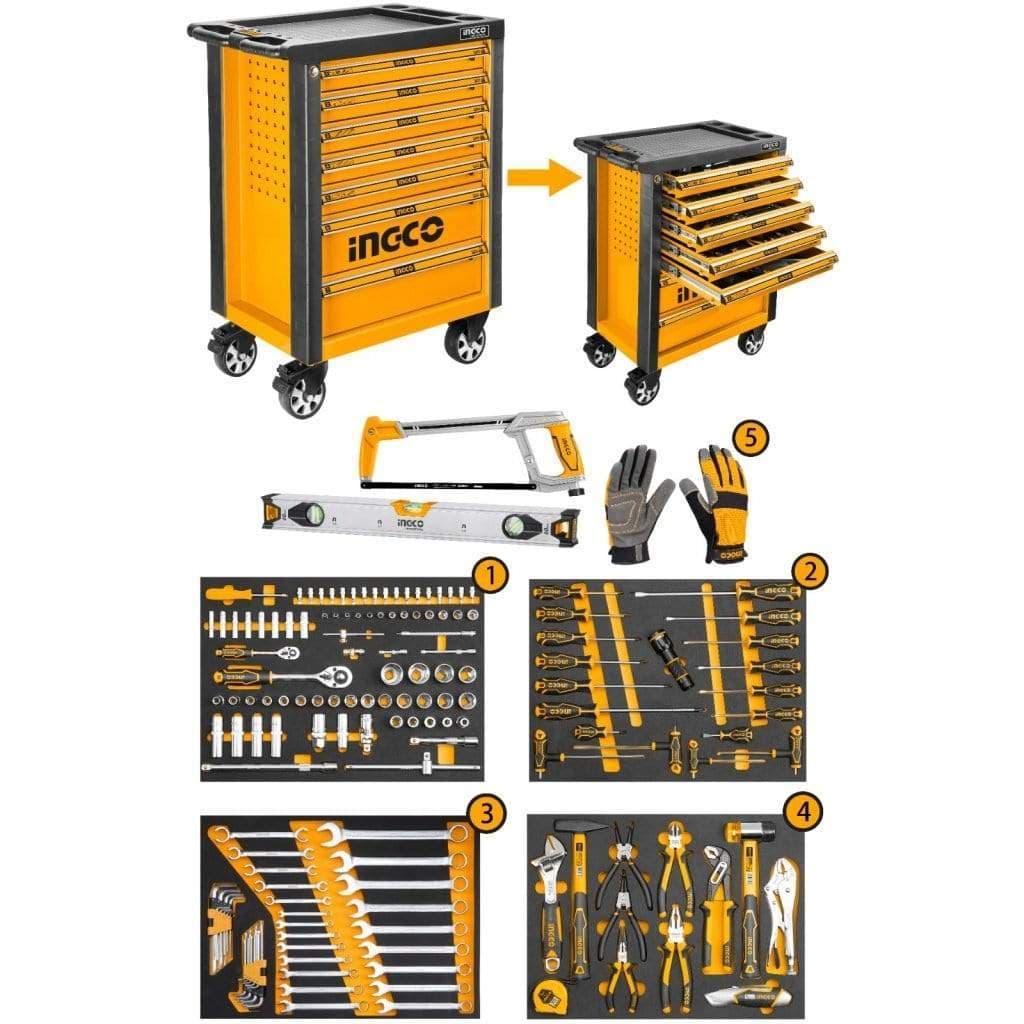 Dulap de Scule Profesional 162pcs 