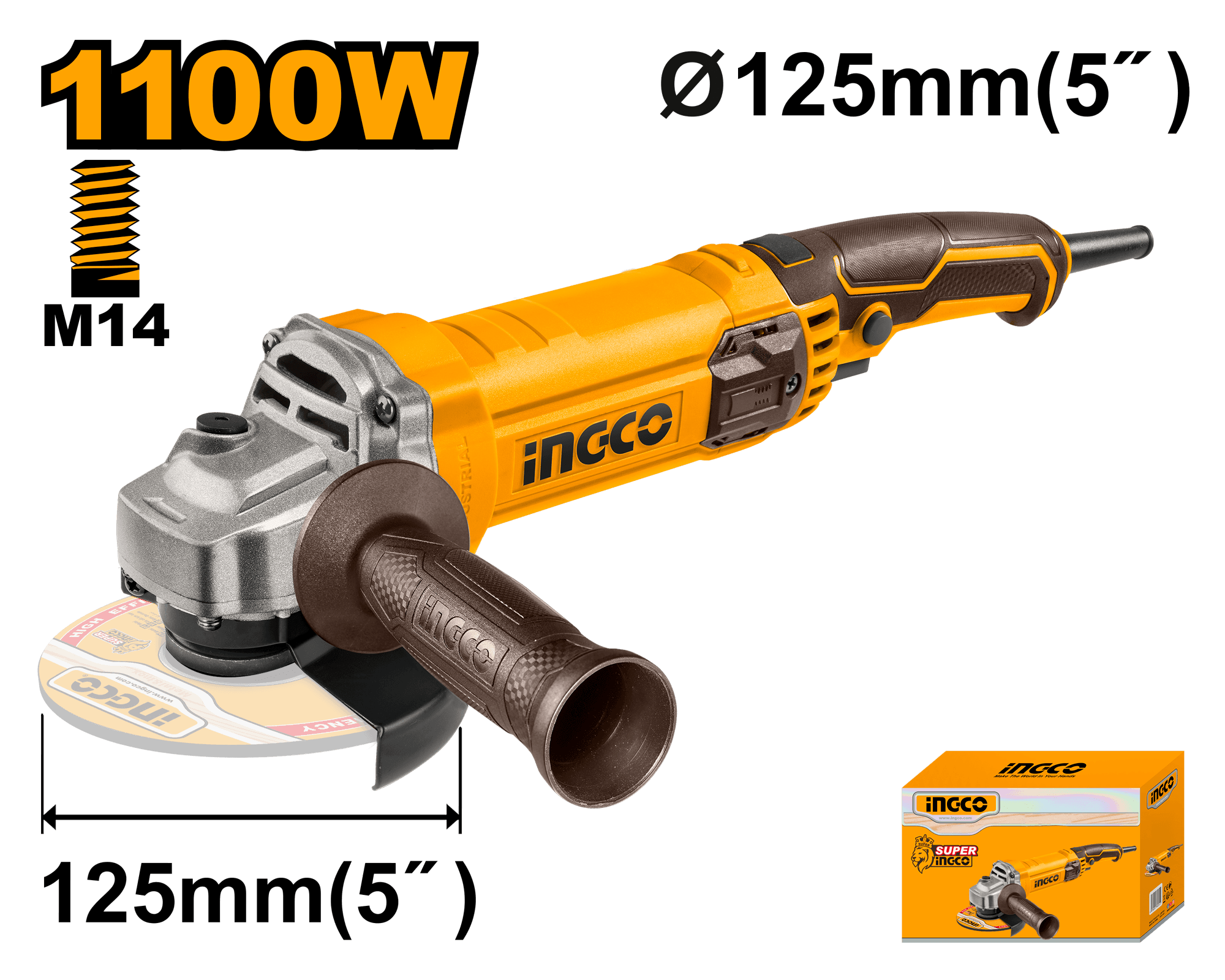 Flex Unghiular 1100W 125mm Industrial