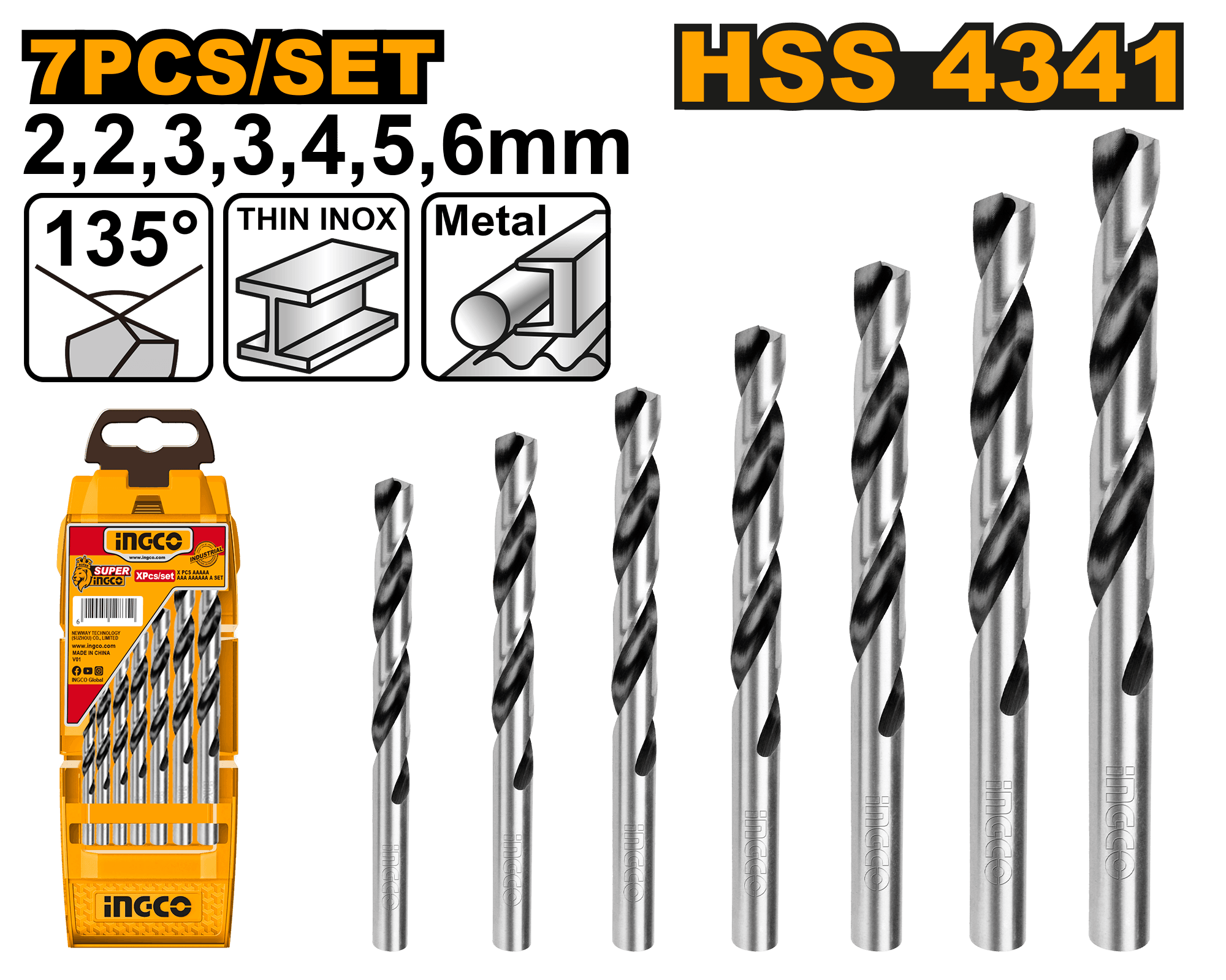 Set Burghie Metal 7buc