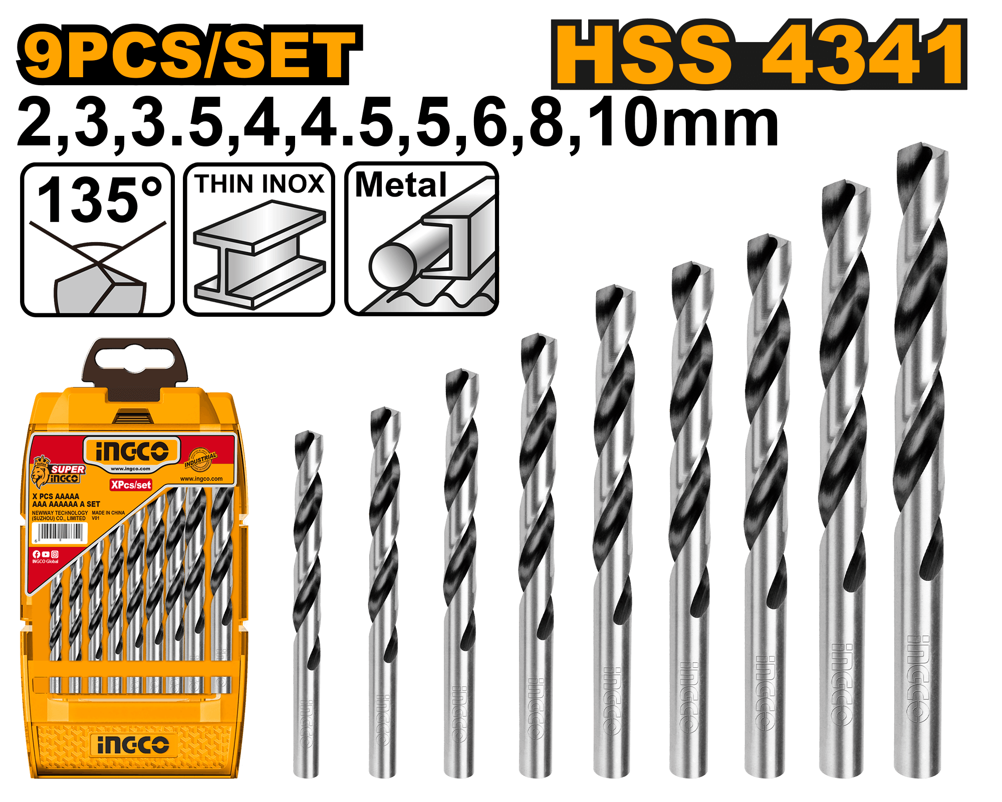 Set Burghie Metal 9buc