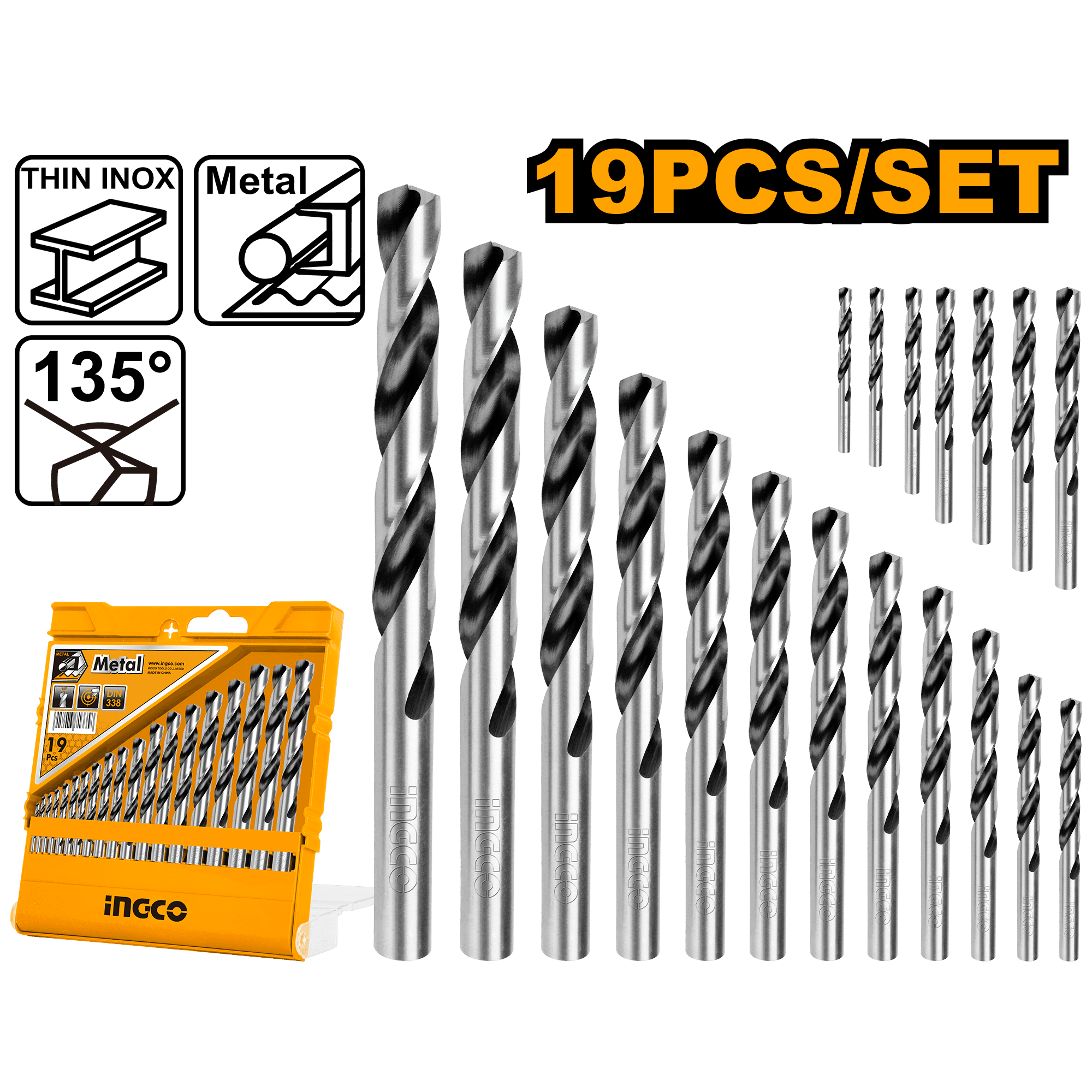 Burghie Metal HSS Set 19buc