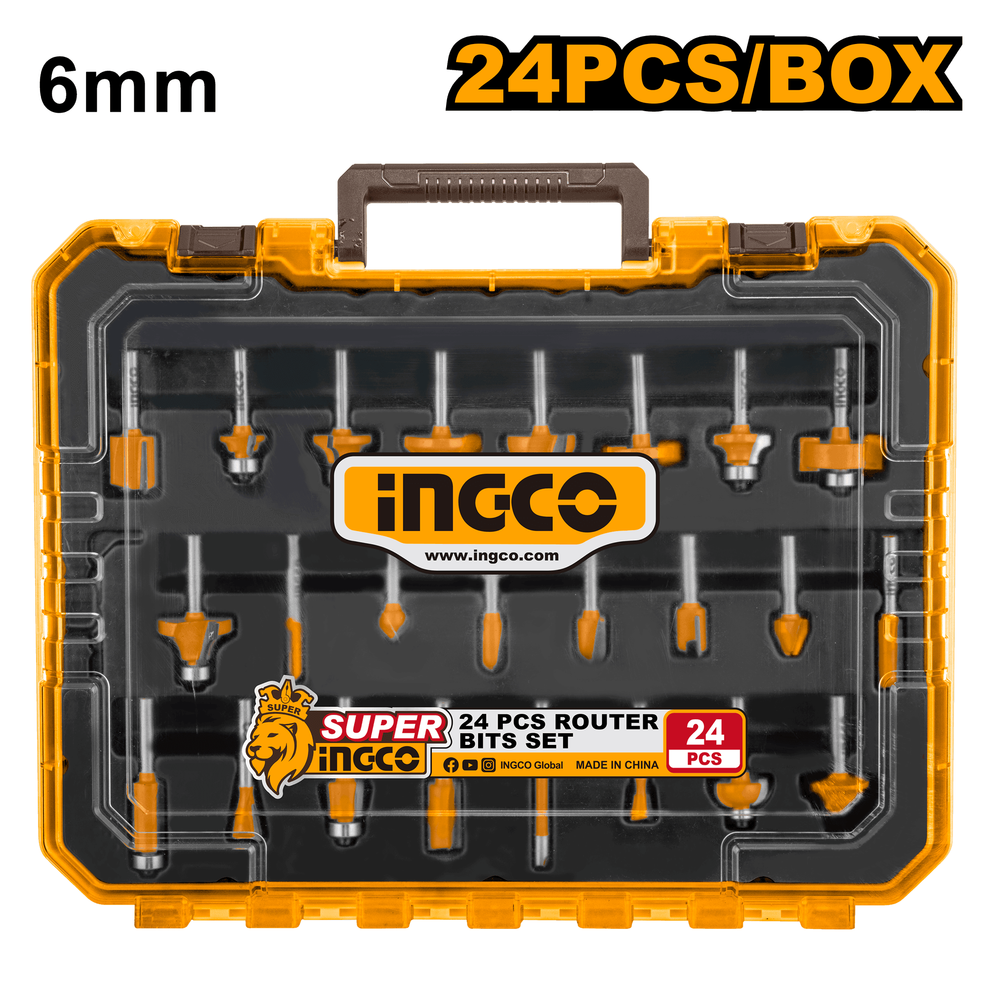 Accesorii Oberfreza 6mm Set Industrial 24buc