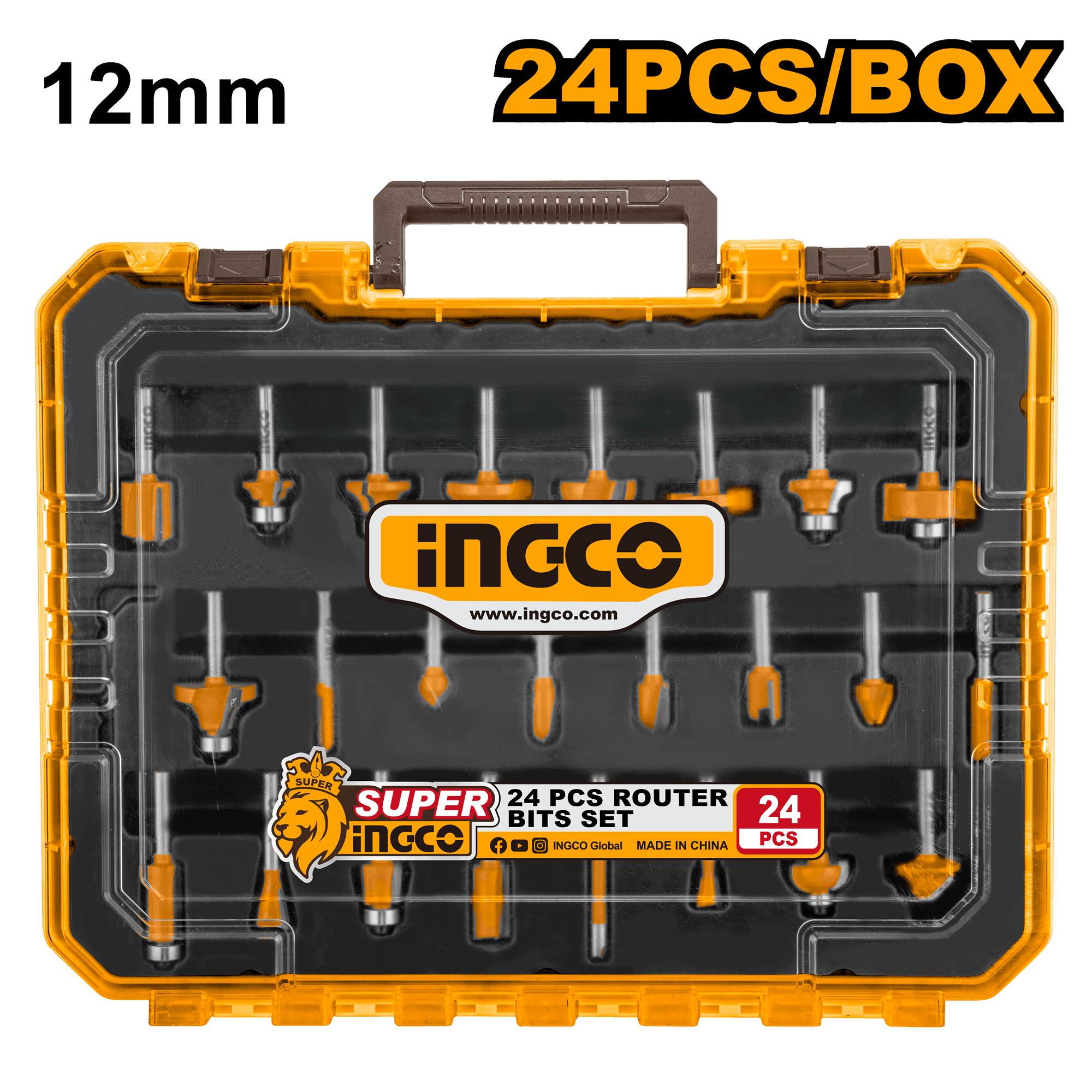 Accesorii Oberfreza 12mm Set Industrial 24buc