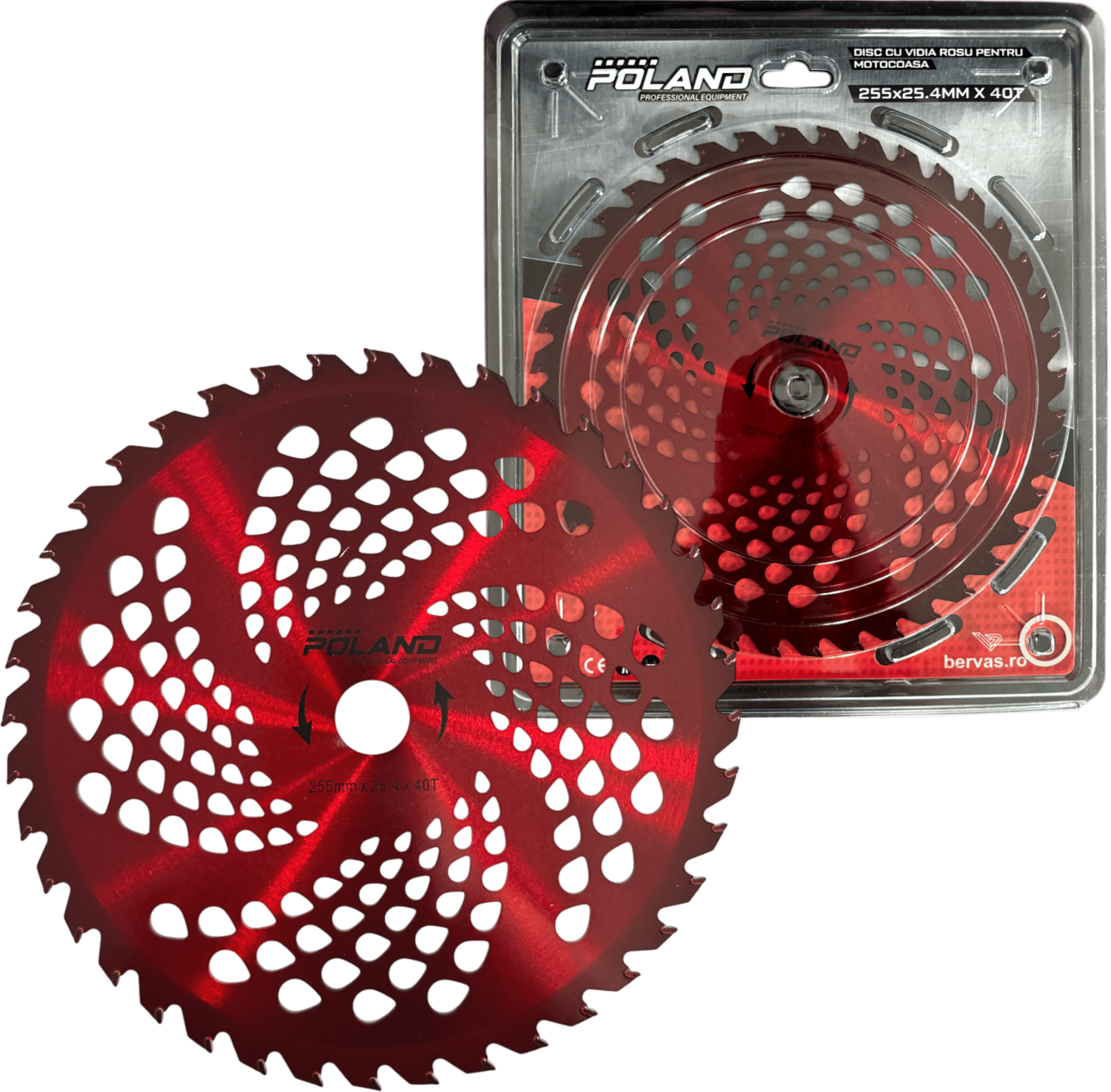 Disc pentru Motocoasa cu Videa Rosu