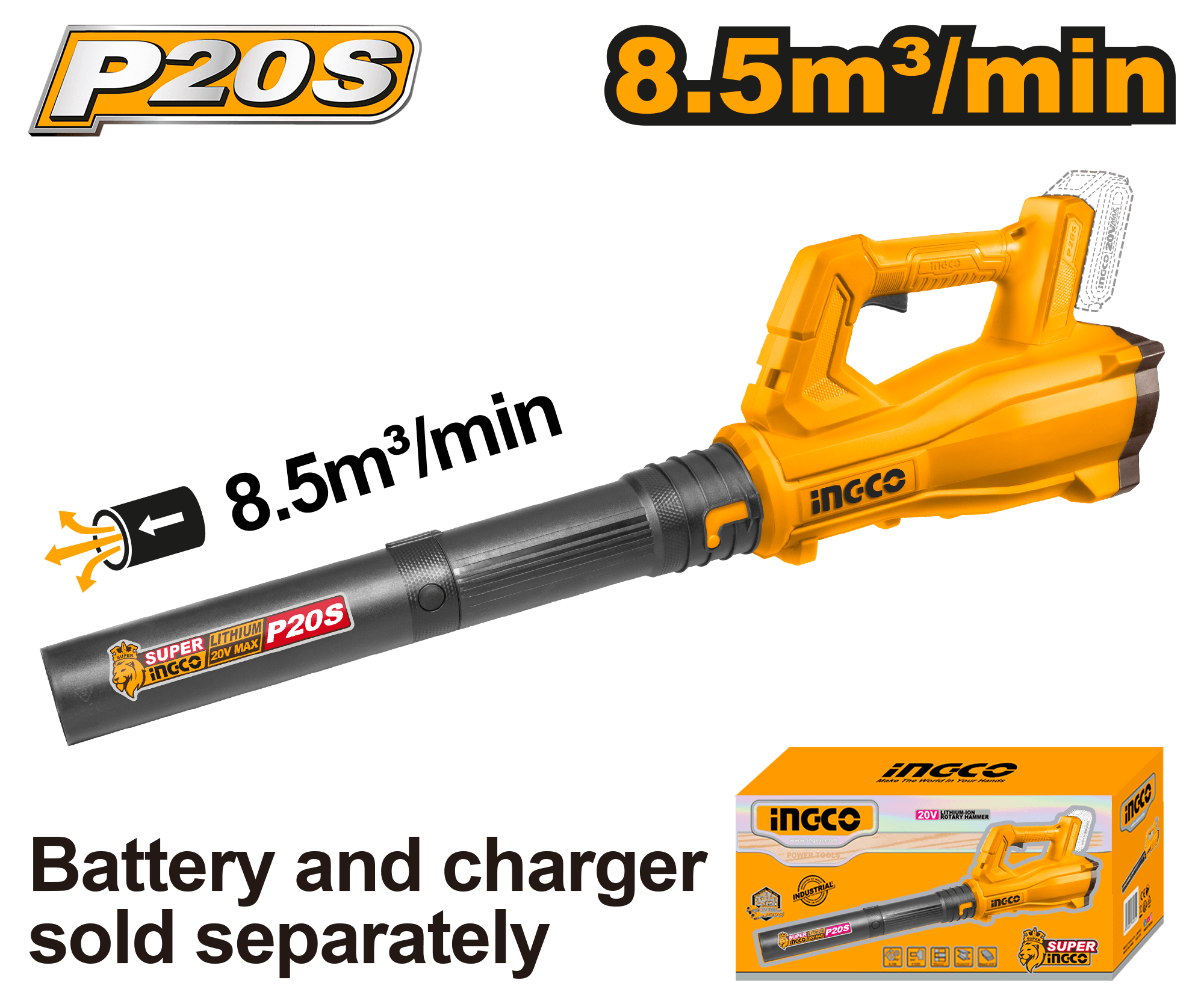 Suflanta Frunze 20V cu Turatie Fixa