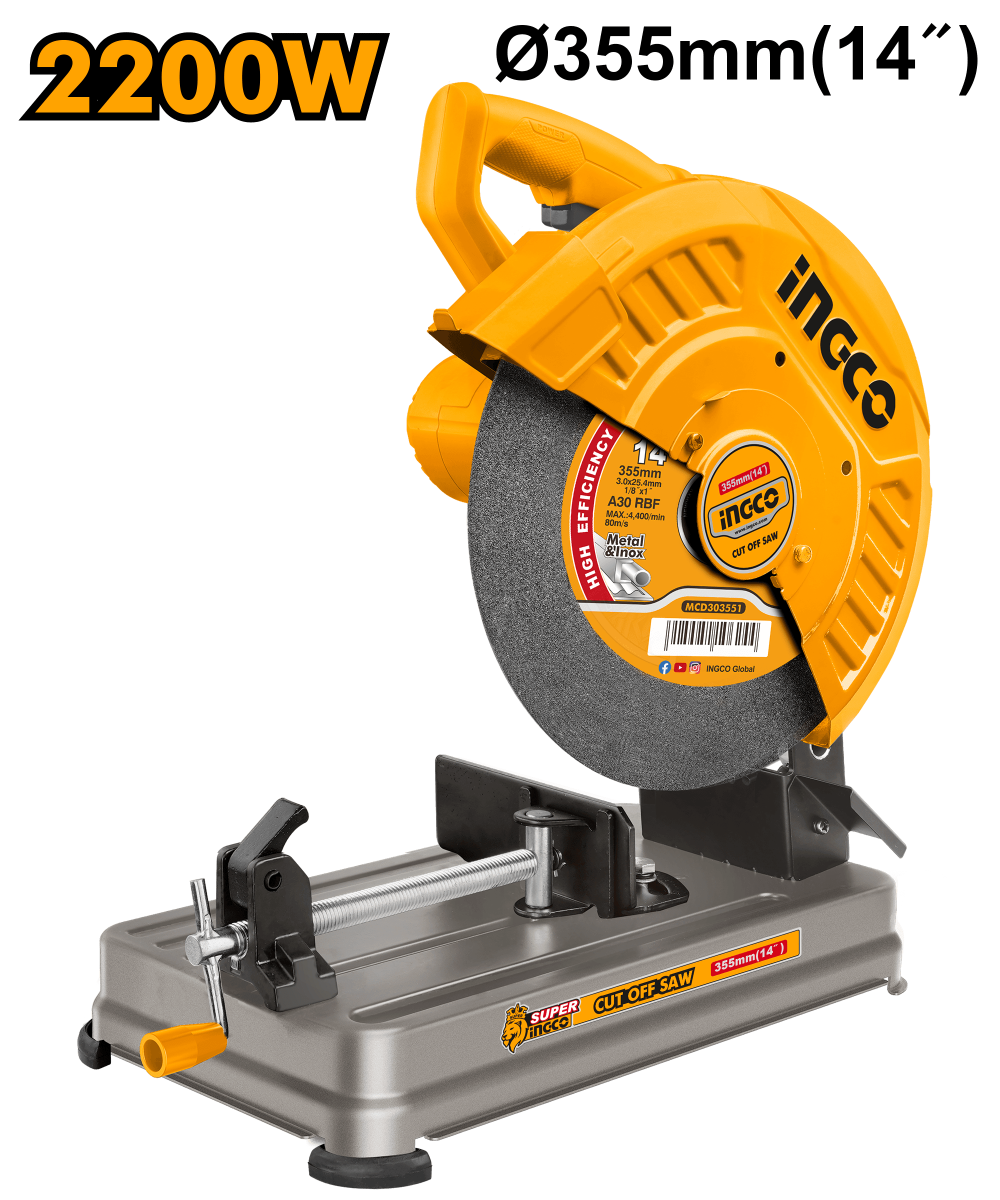 Masina pentru Debitat Metal 2200W 355mm
