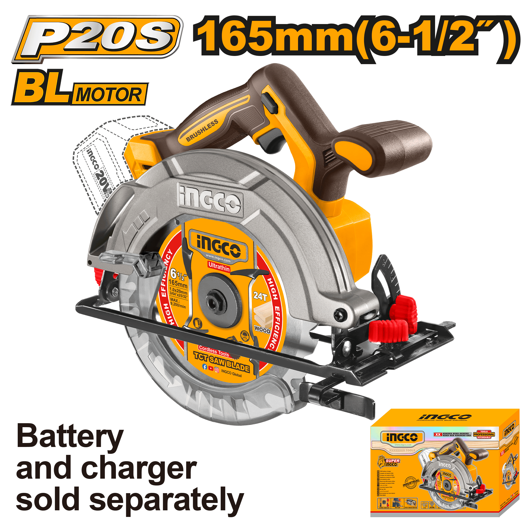 Fierastrau Circular 20V 165mm