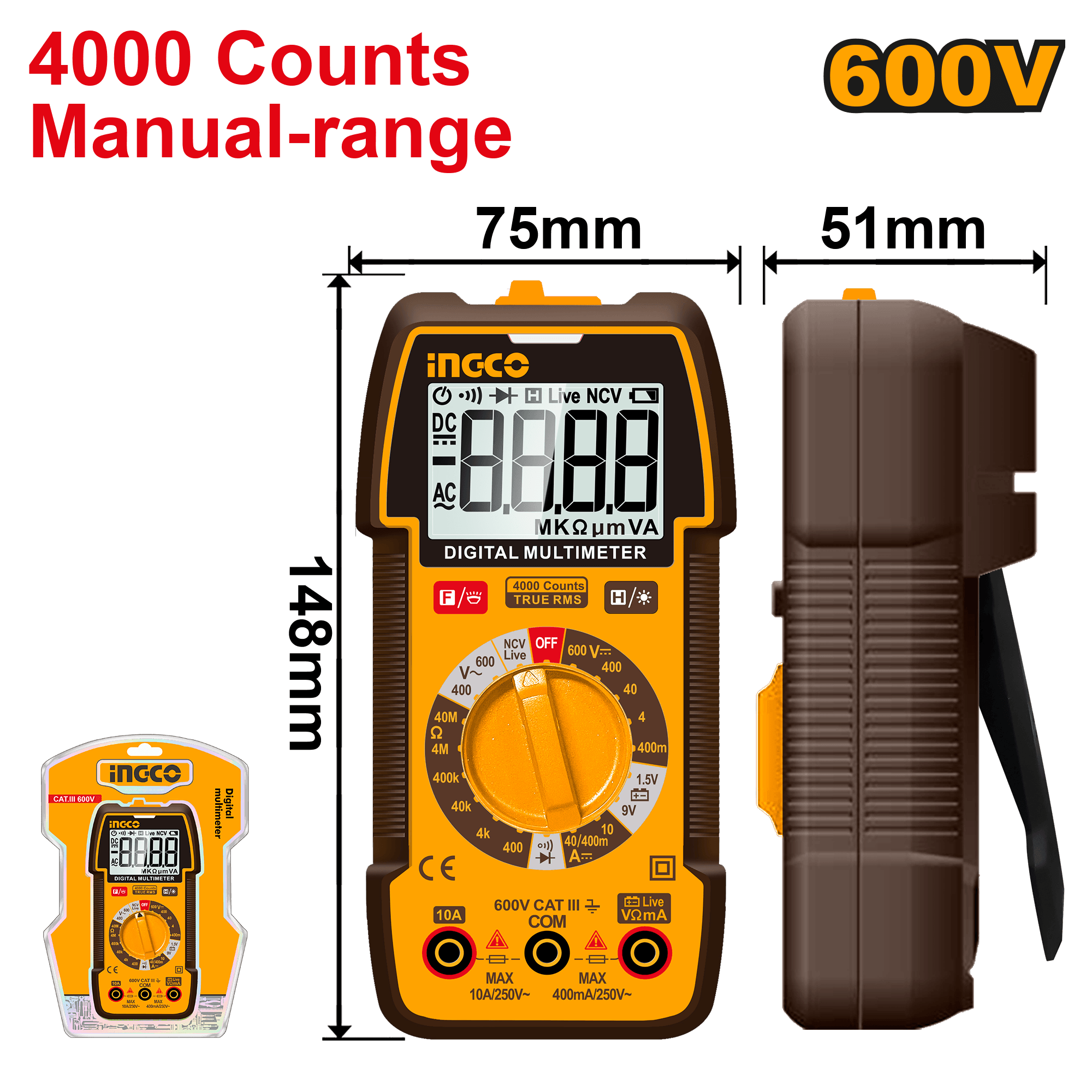 Multimetru Digital 600V