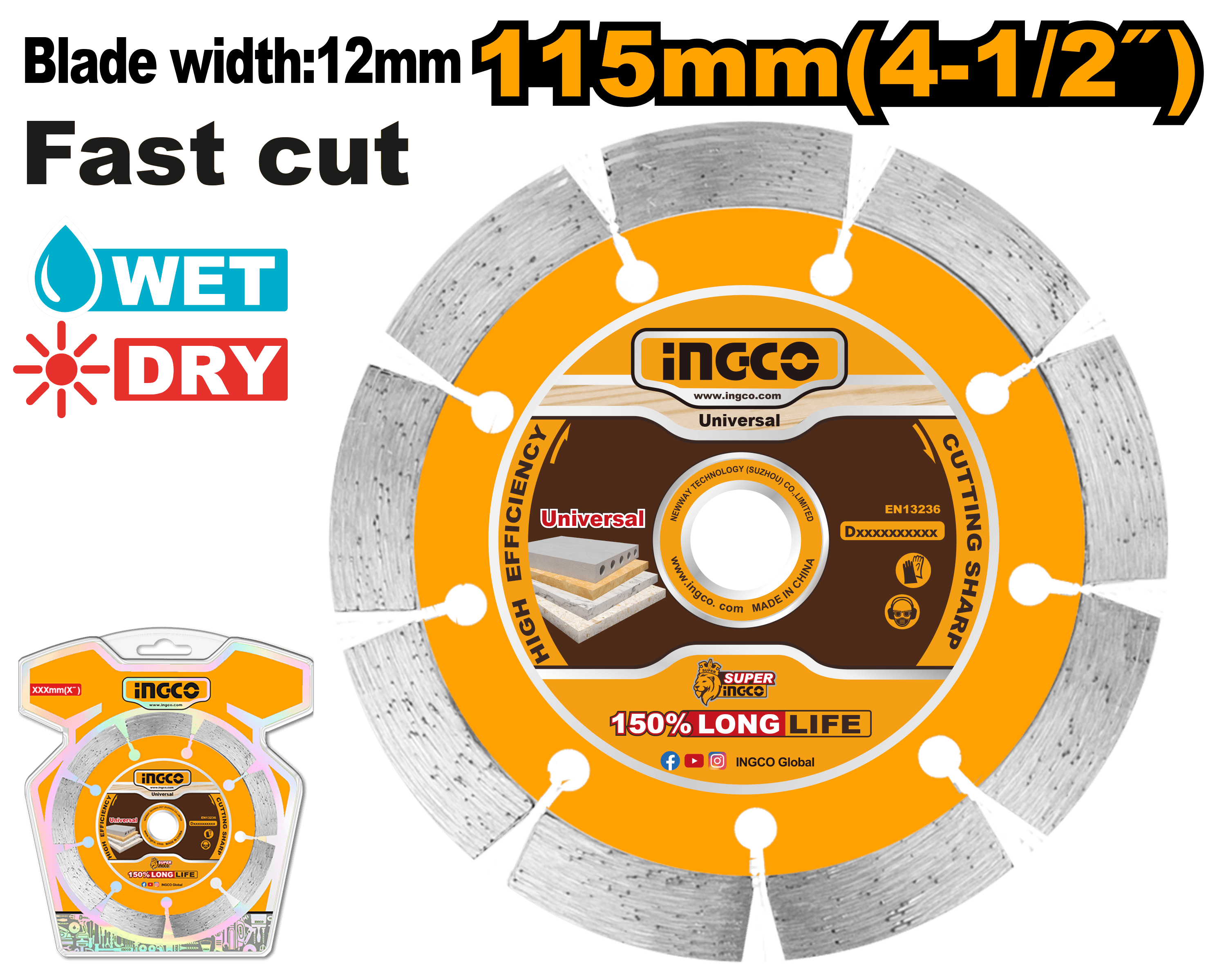 Disc Diamantat Segmentat 115-180mm