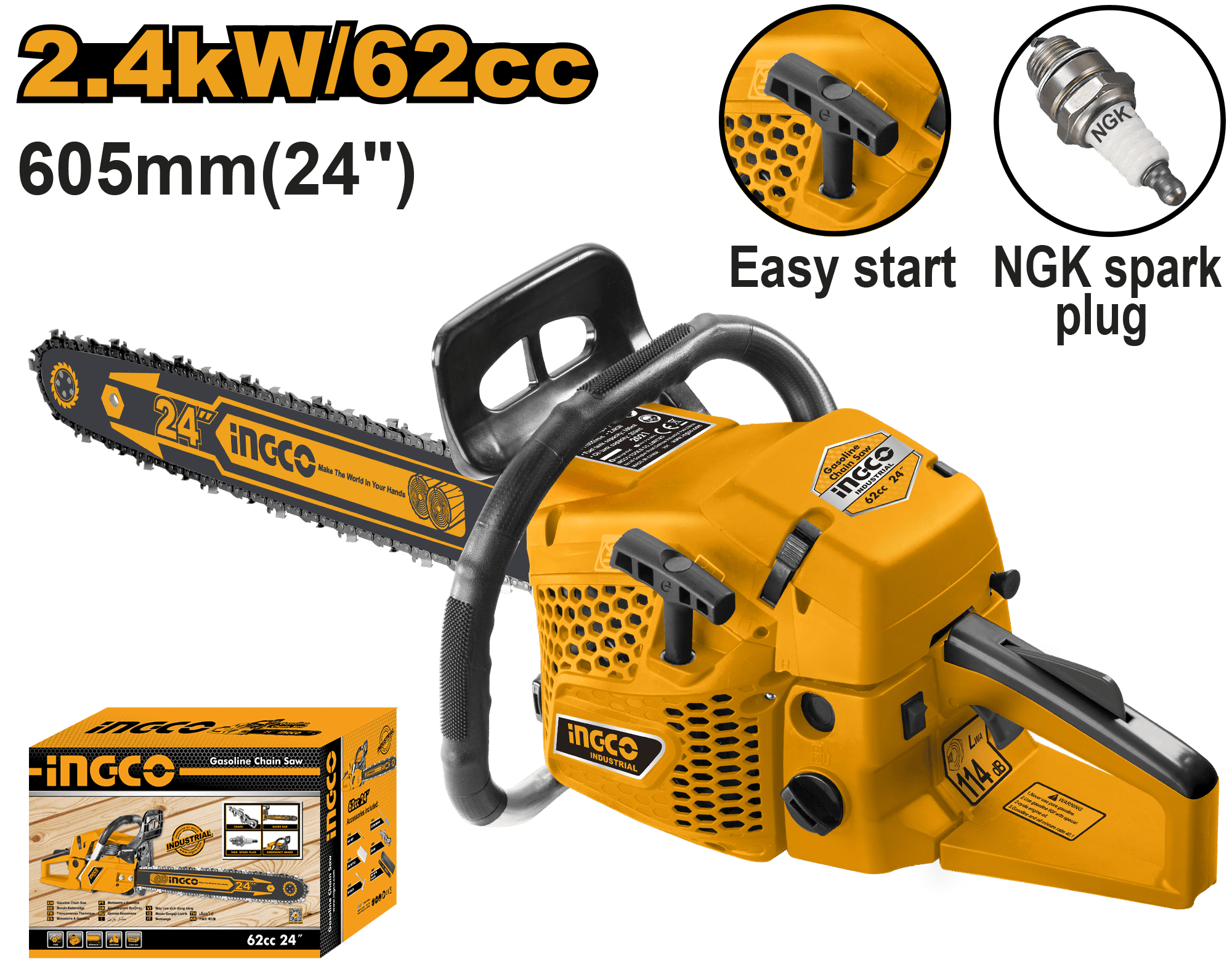 Motofierastrau Profesional 62cc 3.3Hp