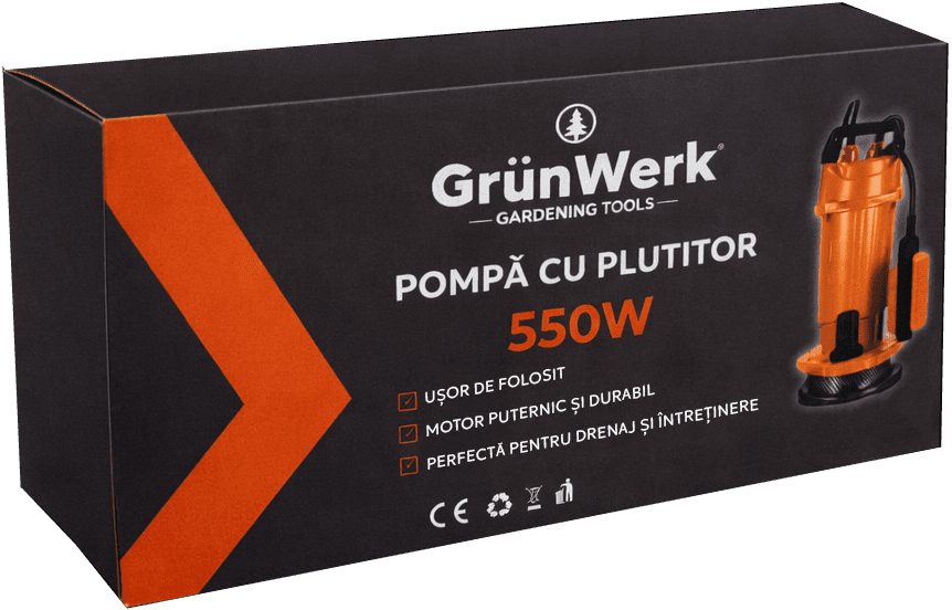 Pompa de Fonta Apa Curata cu Plutitor 550W 20m GW image