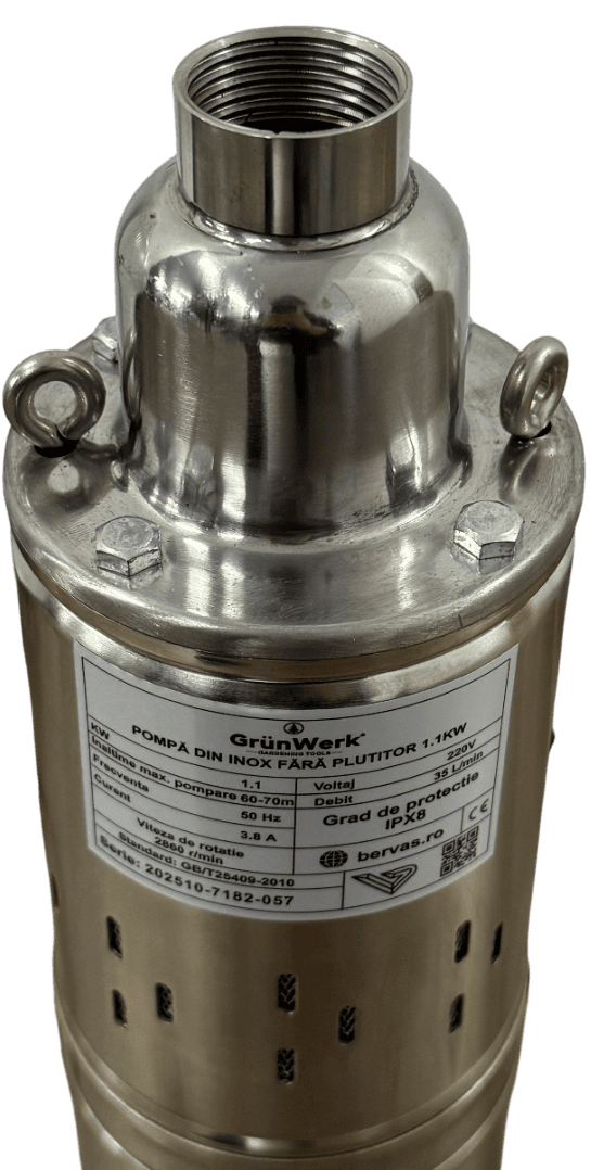 Pompa Inox 1.1kw cu Snec Fara Plutitor GW image