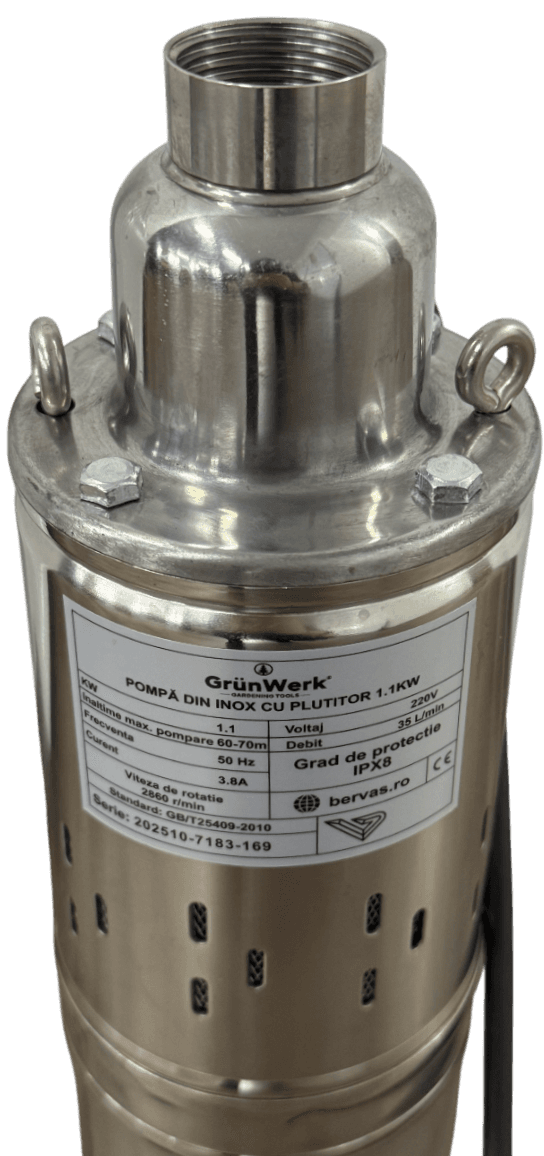 Pompa Inox cu Snec 1.1kw cu Plutitor GW image