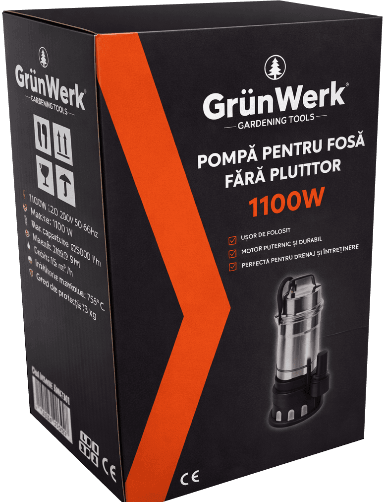 Pompa Apa Murdara Inox Fara Plutitor GW 1.1KW image