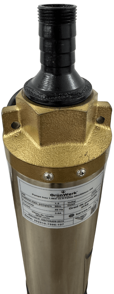 Pompa Inox 1.5kw cu 8 Turbine 60m/80l/min GW image