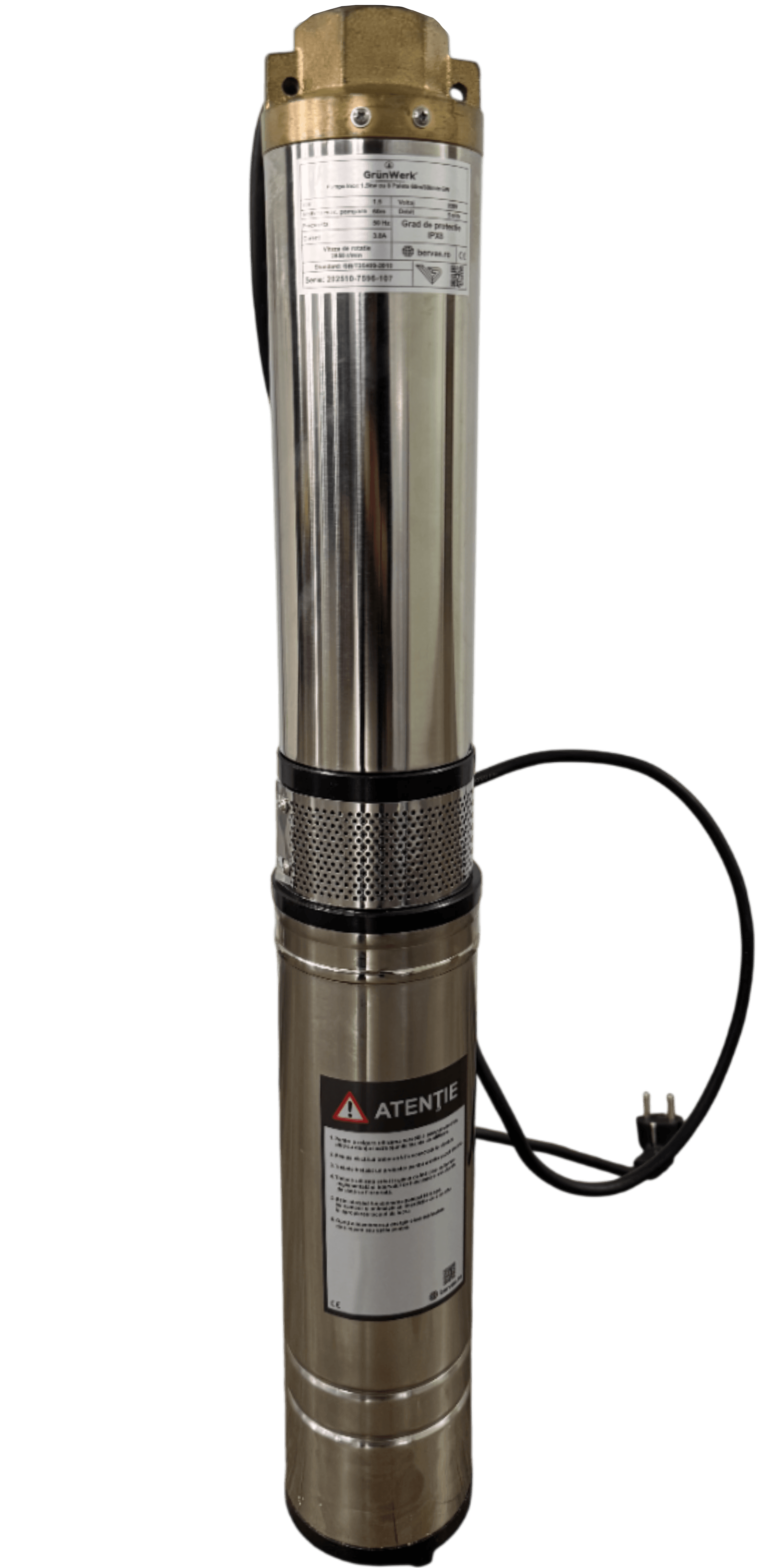 Pompa Inox 1.5kw cu 8 Turbine 60m/80l/min GW