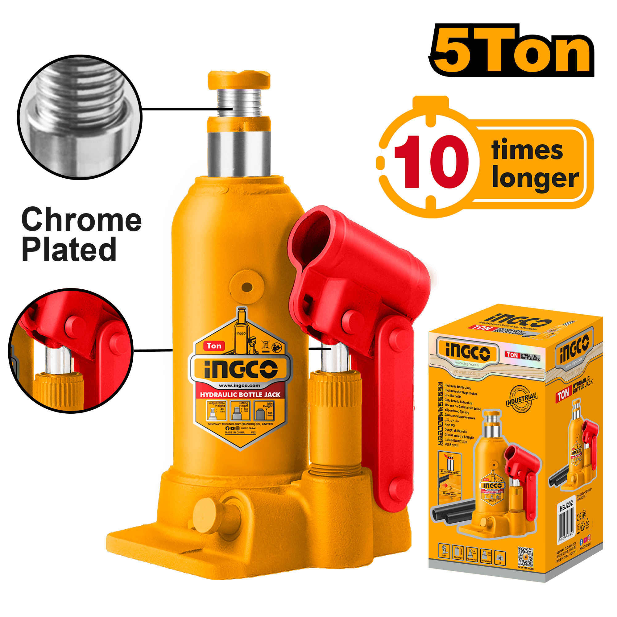 Cric Hidraulic 5T cu Extra Ridicare image