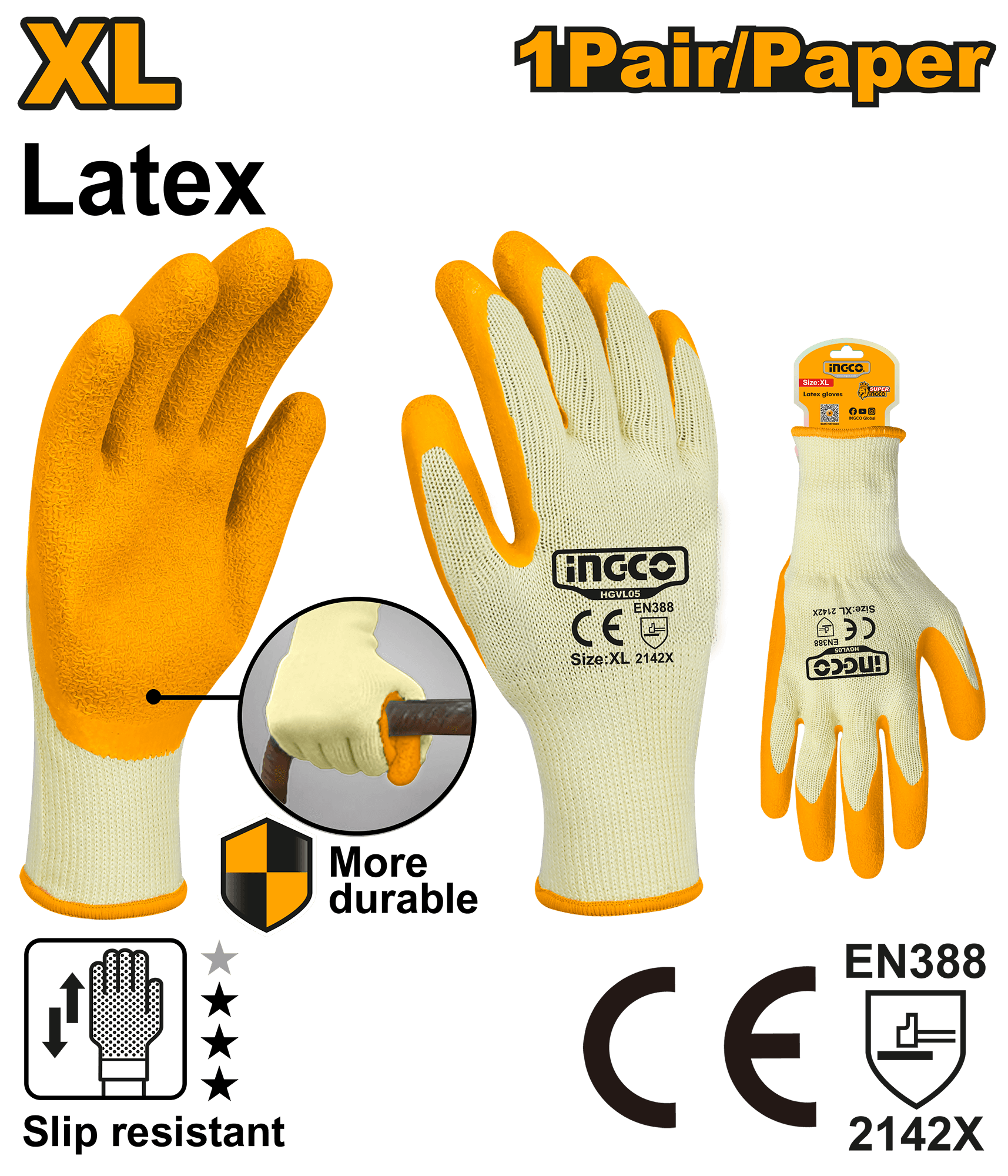 Manusi Cauciucate Panza XL Set 1 Pereche