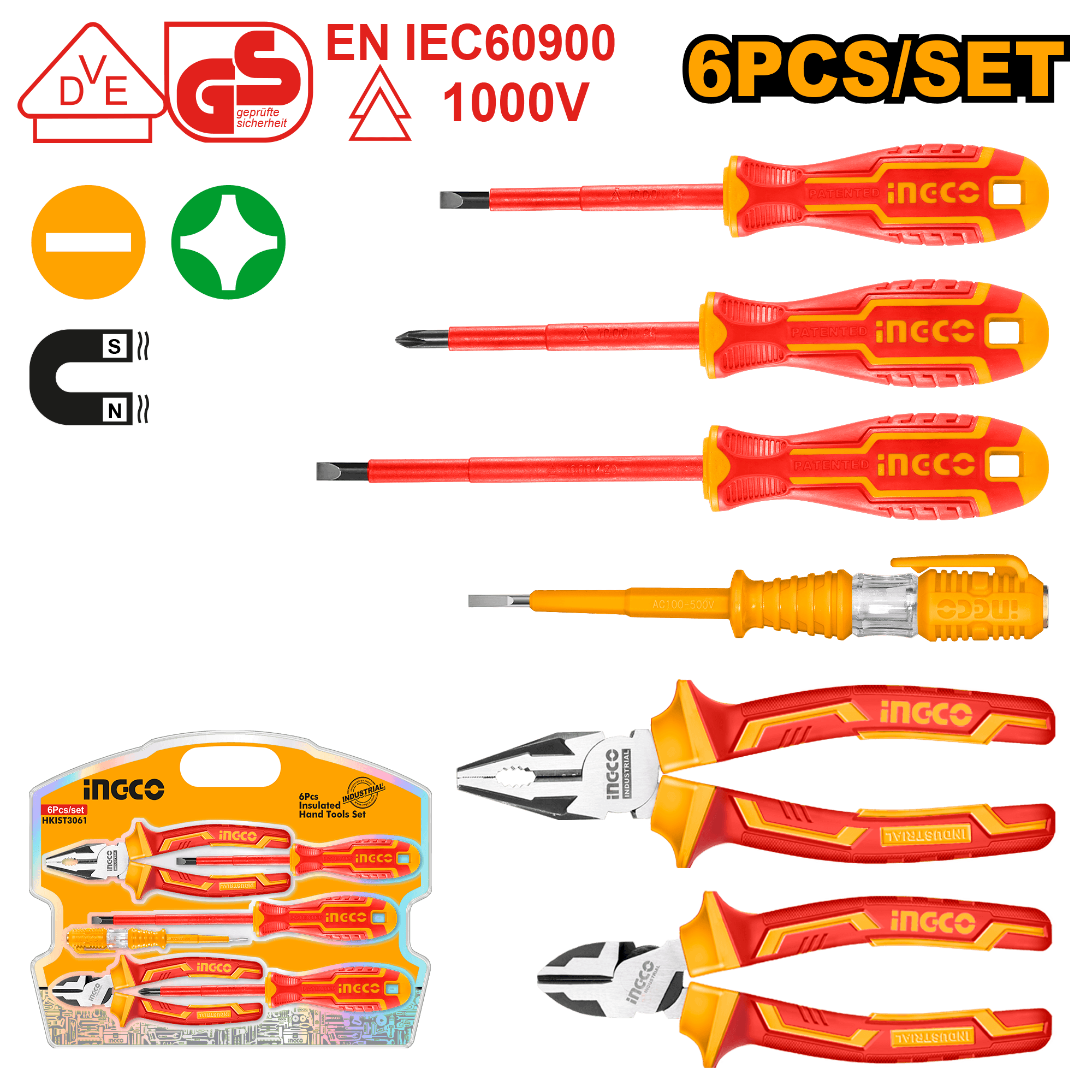 Trusa de Surubelnite pentru Electrician Set 6buc