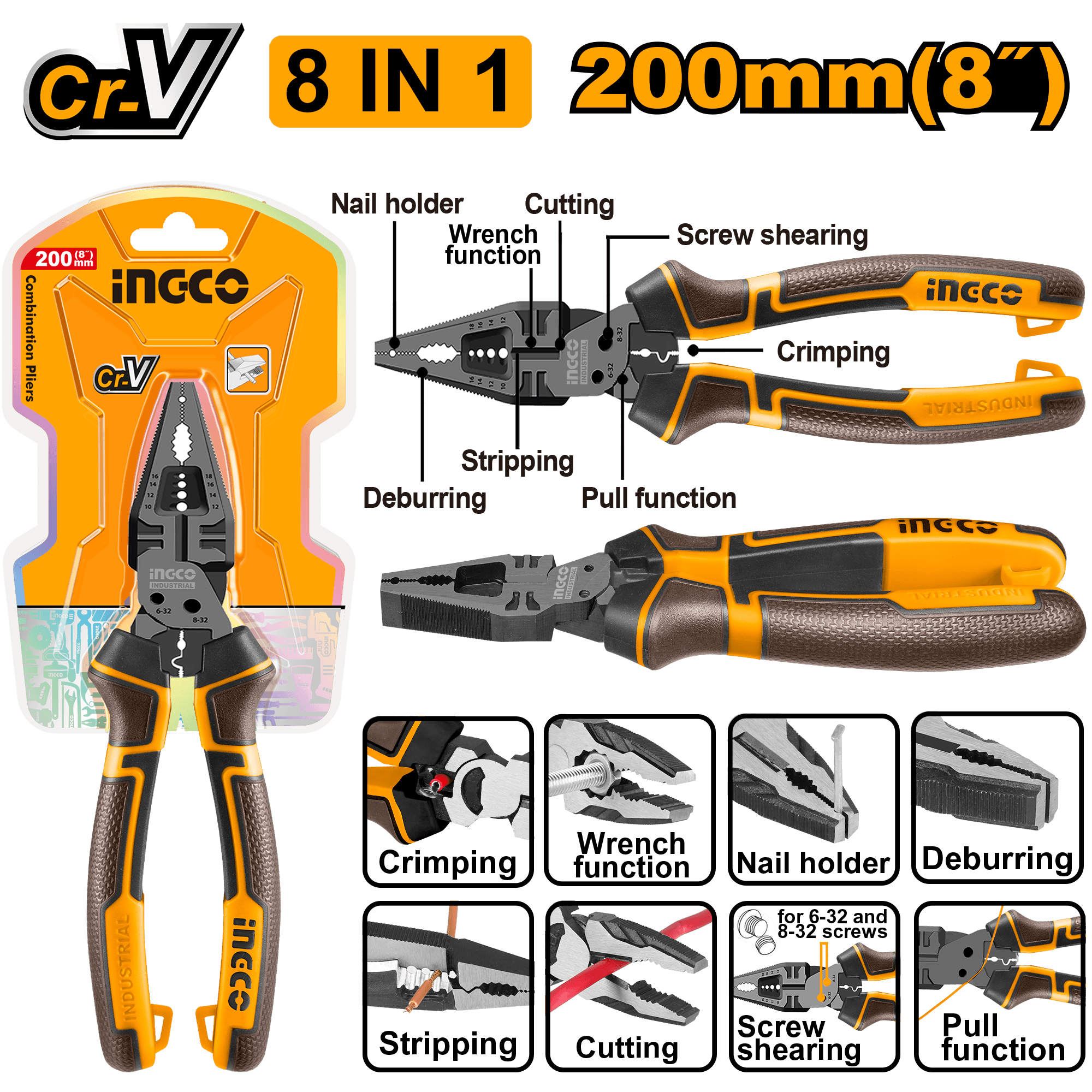 Patent cu 8 Functii 200mm