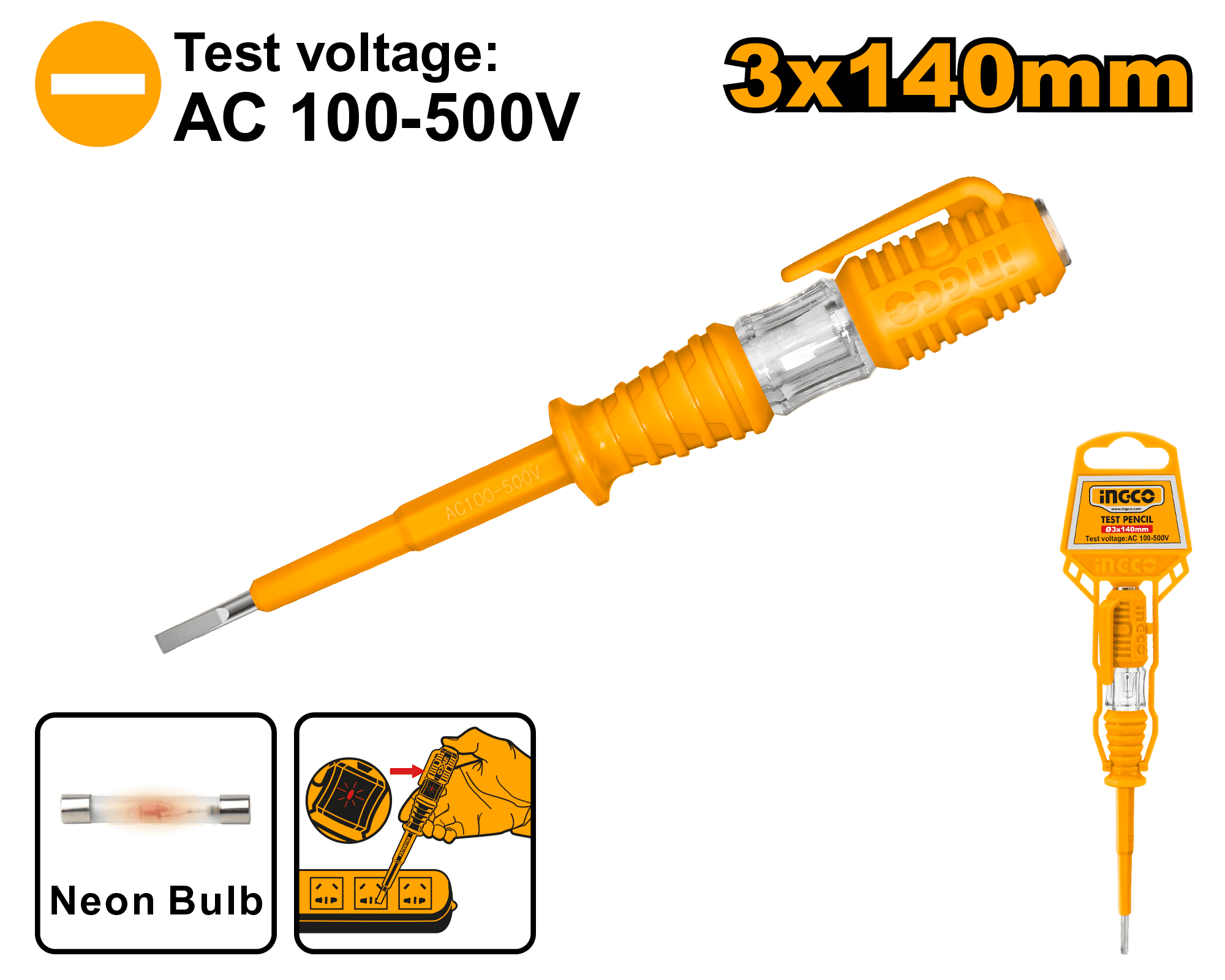Surubelnita de Control 100-500V 3x140mm