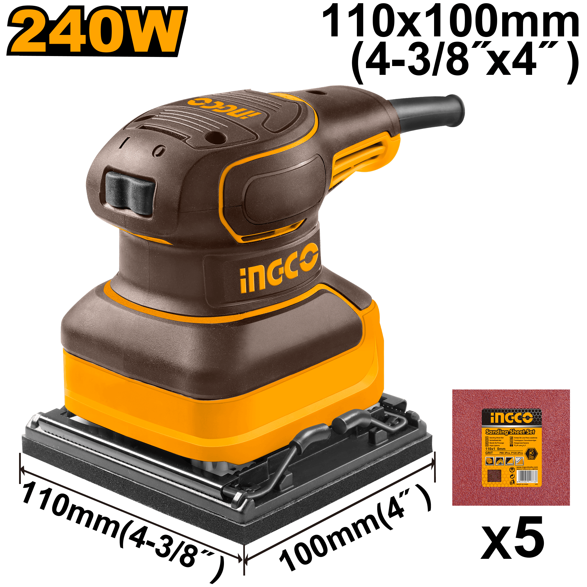 Slefuitor Electric 240W 110x100mm Industrial